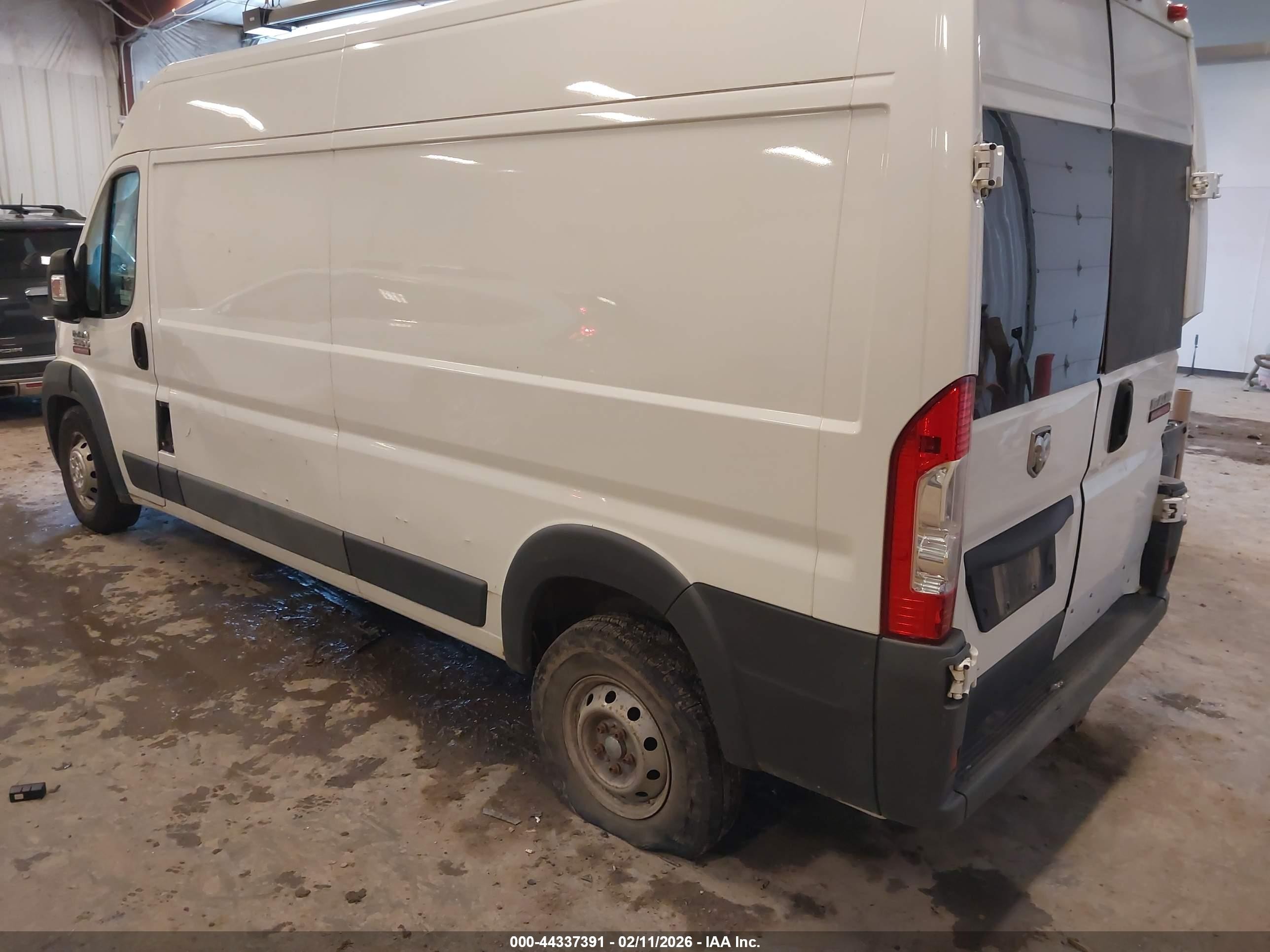 2015 Ram Promaster 3500 High Roof White vin: 3C6URVHG2FE500710