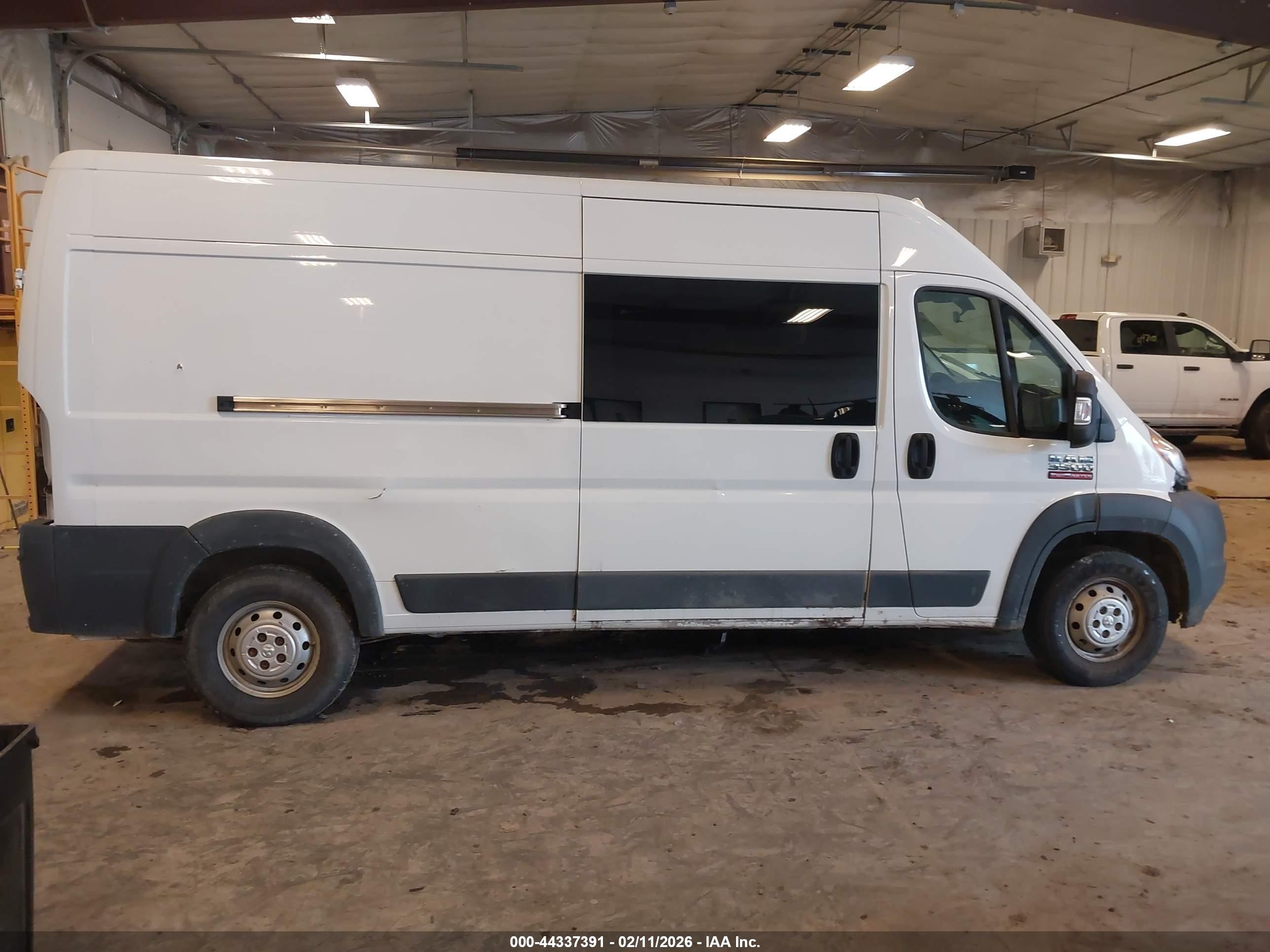 2015 Ram Promaster 3500 High Roof White vin: 3C6URVHG2FE500710