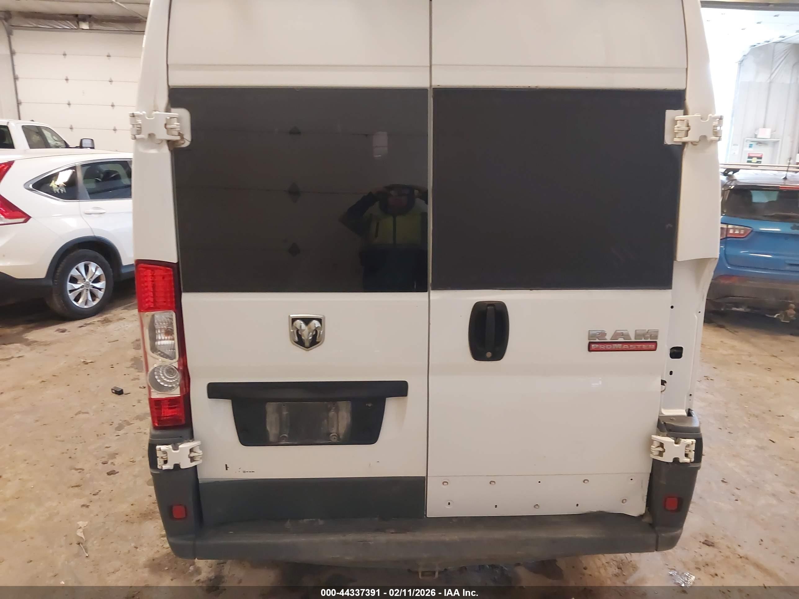 2015 Ram Promaster 3500 High Roof White vin: 3C6URVHG2FE500710