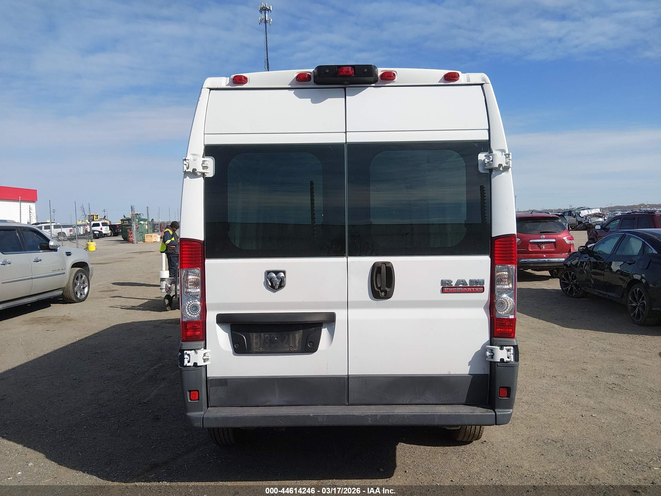 2014 Ram Promaster 3500 High Roof Белый vin: 3C6URVHGXEE119895