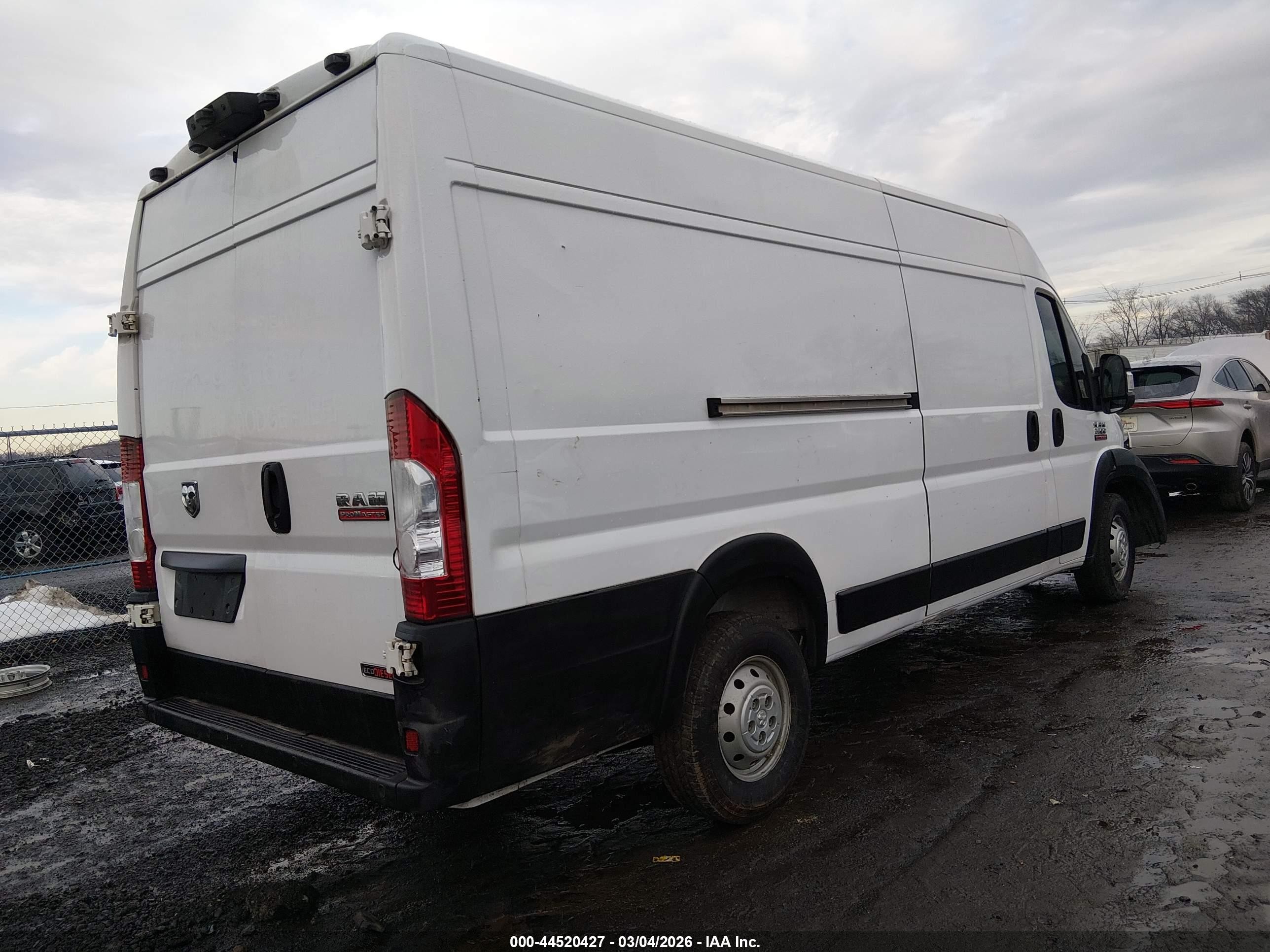 2015 Ram Promaster 3500 High Roof White vin: 3C6URVJD2FE504451