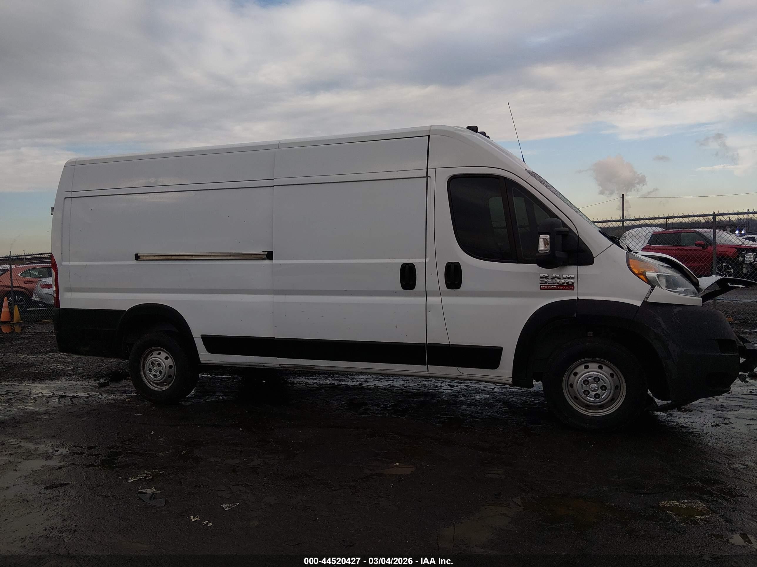 2015 Ram Promaster 3500 High Roof White vin: 3C6URVJD2FE504451