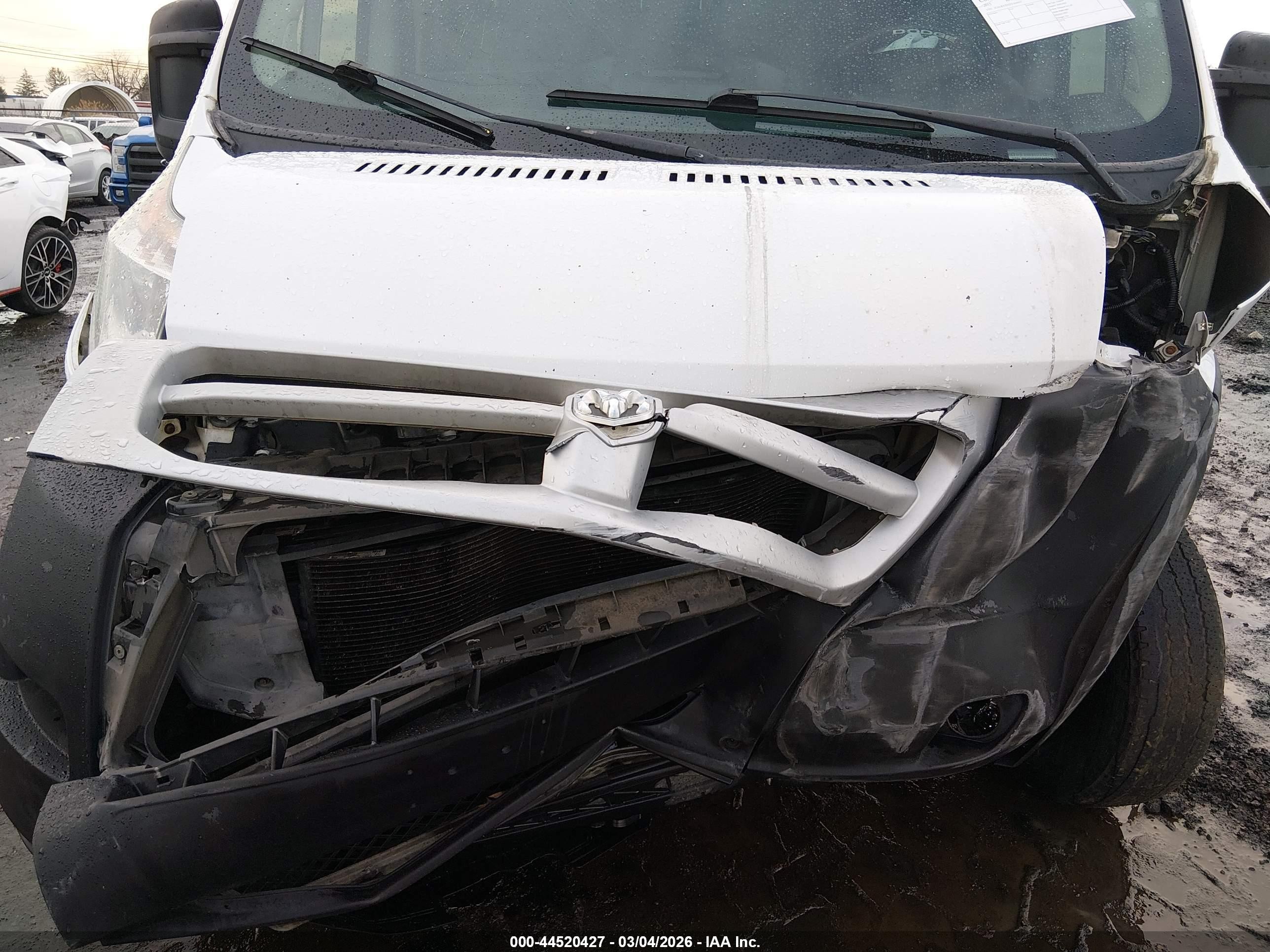 2015 Ram Promaster 3500 High Roof White vin: 3C6URVJD2FE504451