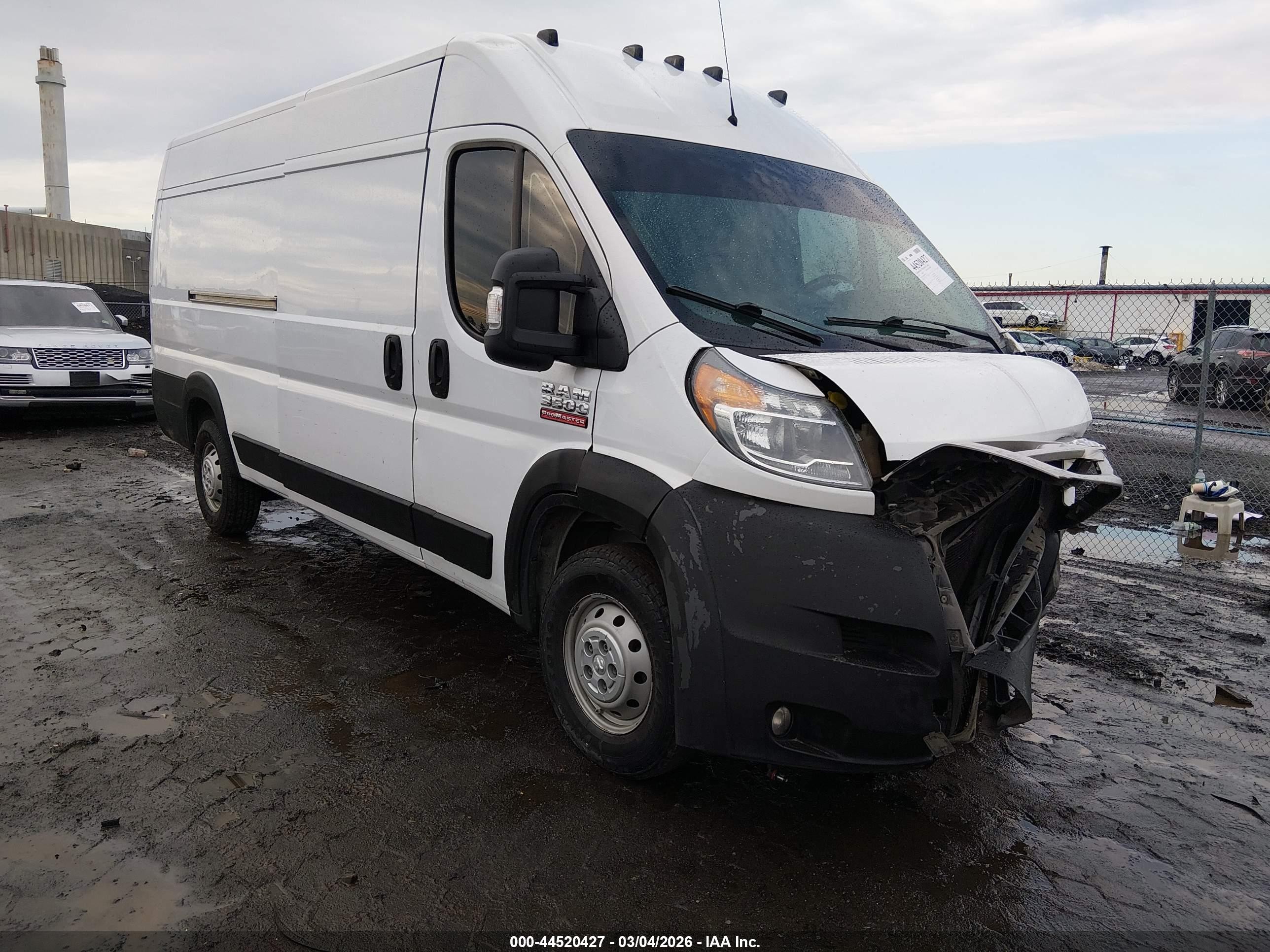 2015 Ram Promaster 3500 High Roof White vin: 3C6URVJD2FE504451