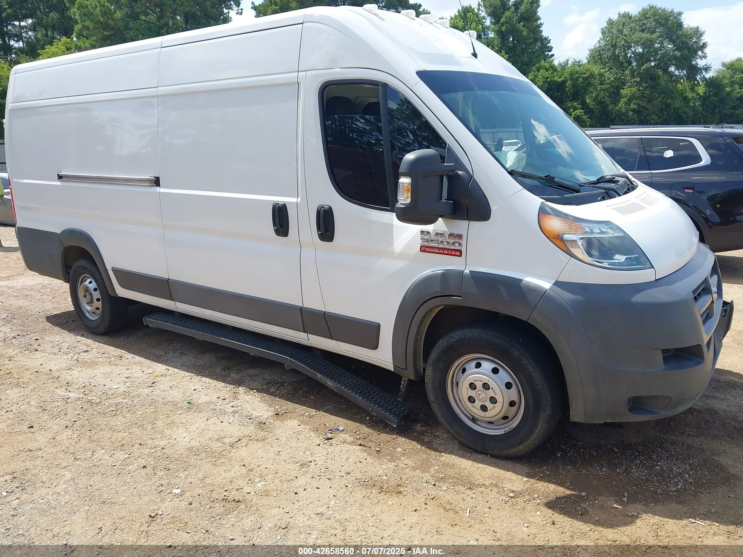 2015 Ram Promaster 3500 High Roof White vin: 3C6URVJD4FE511305