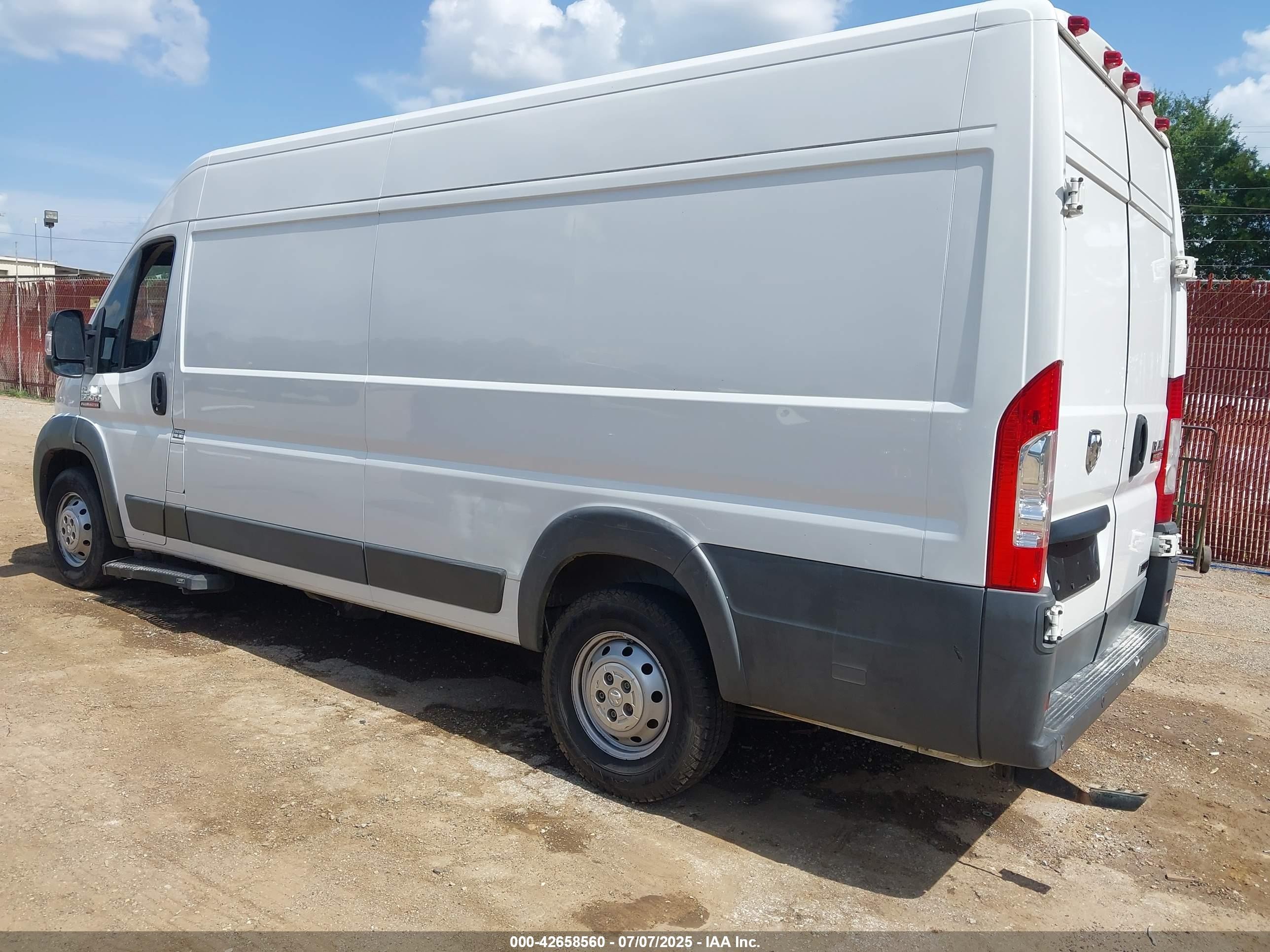 2015 Ram Promaster 3500 High Roof White vin: 3C6URVJD4FE511305