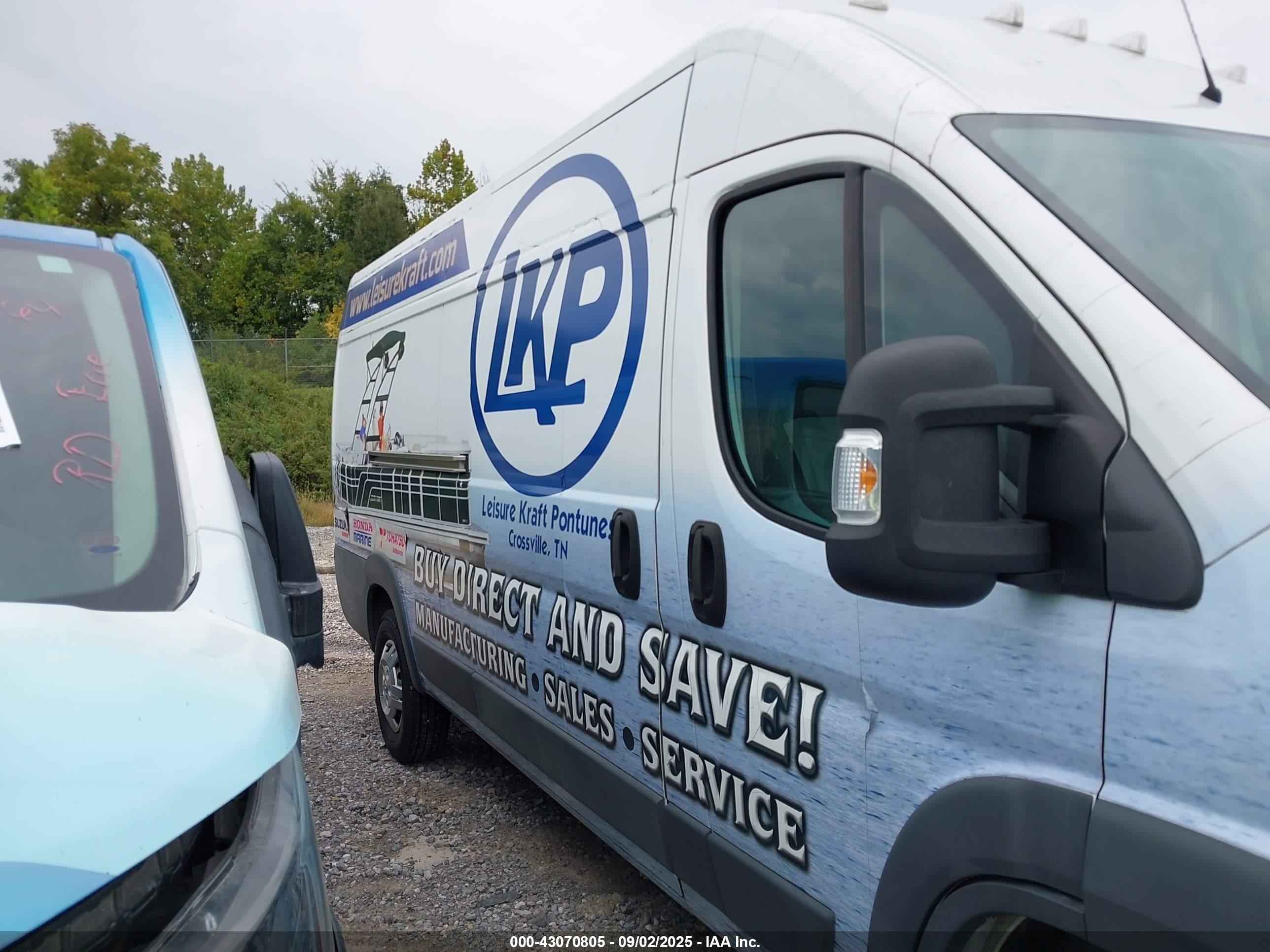 2015 Ram Promaster 3500 High Roof White vin: 3C6URVJDXFE513477