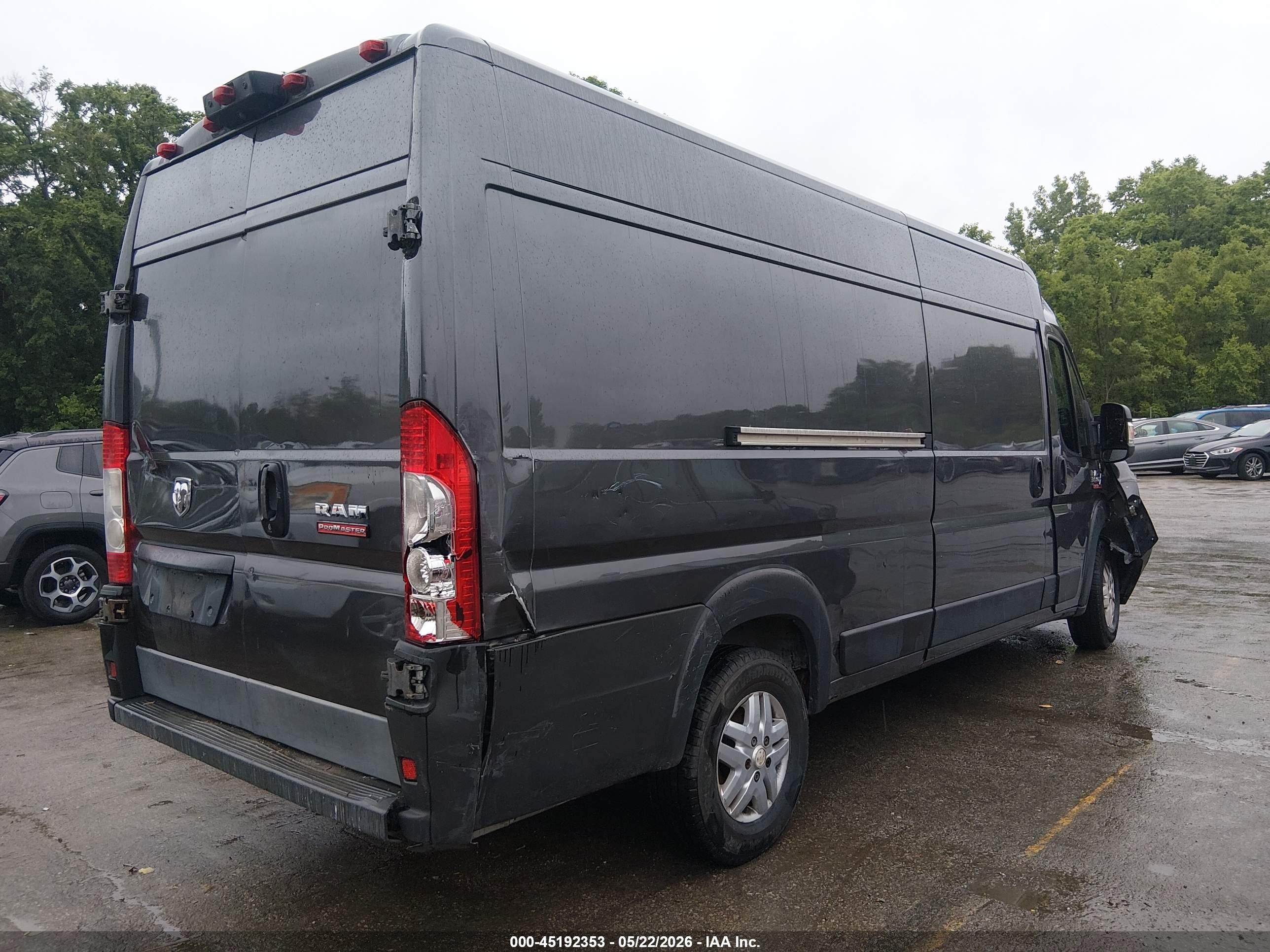 2015 Ram Promaster 3500 High Roof Gray vin: 3C6URVJG2FE506226
