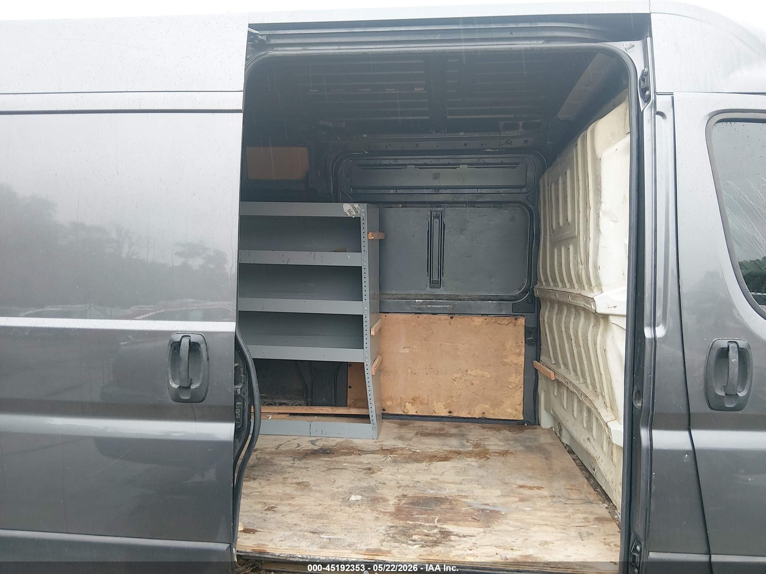 2015 Ram Promaster 3500 High Roof Gray vin: 3C6URVJG2FE506226
