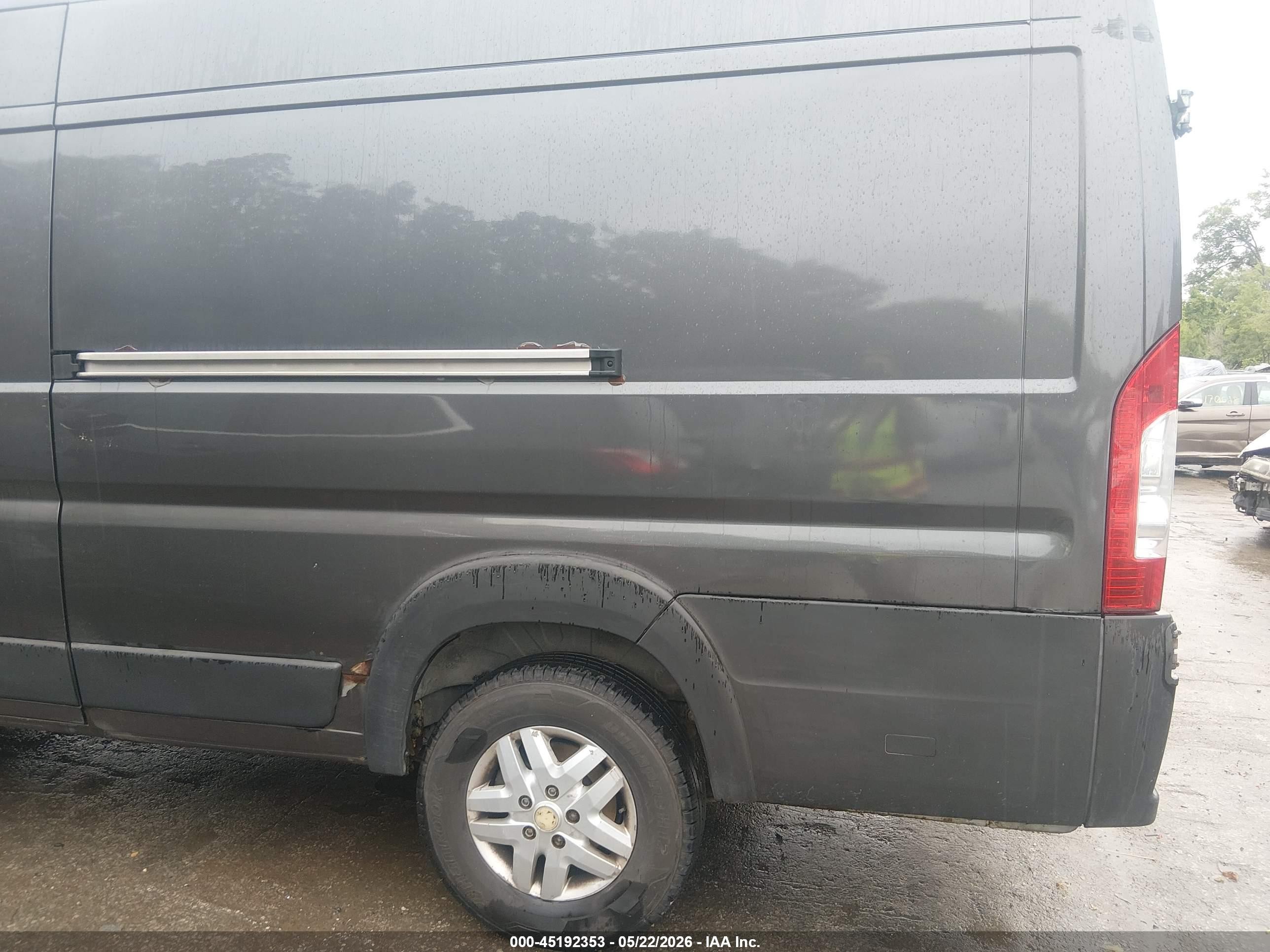 2015 Ram Promaster 3500 High Roof Gray vin: 3C6URVJG2FE506226