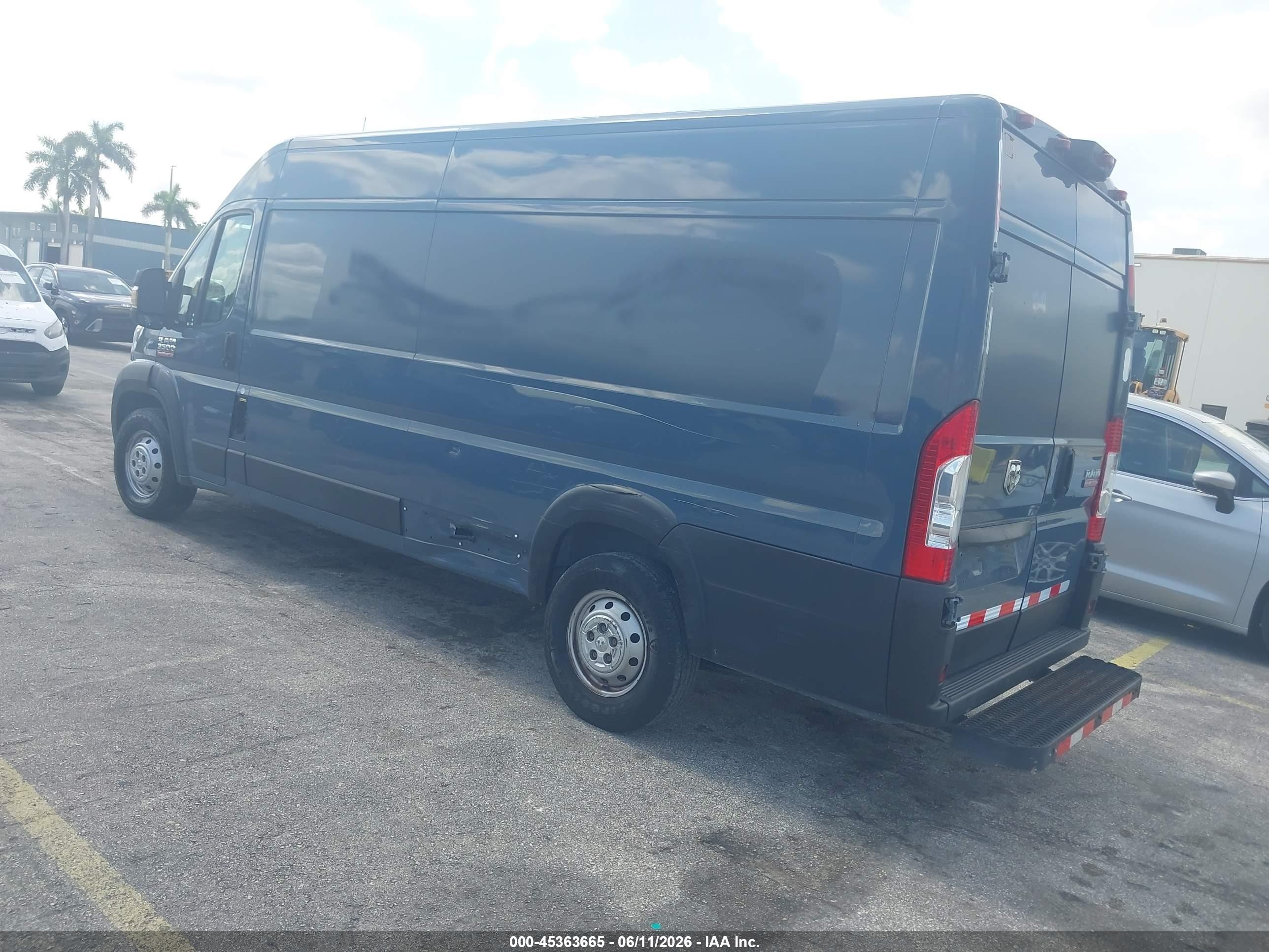 2020 Ram Promaster 3500 Cargo Van High Roof 159 Wb Ext Gray vin: 3C6URVJG2LE107036