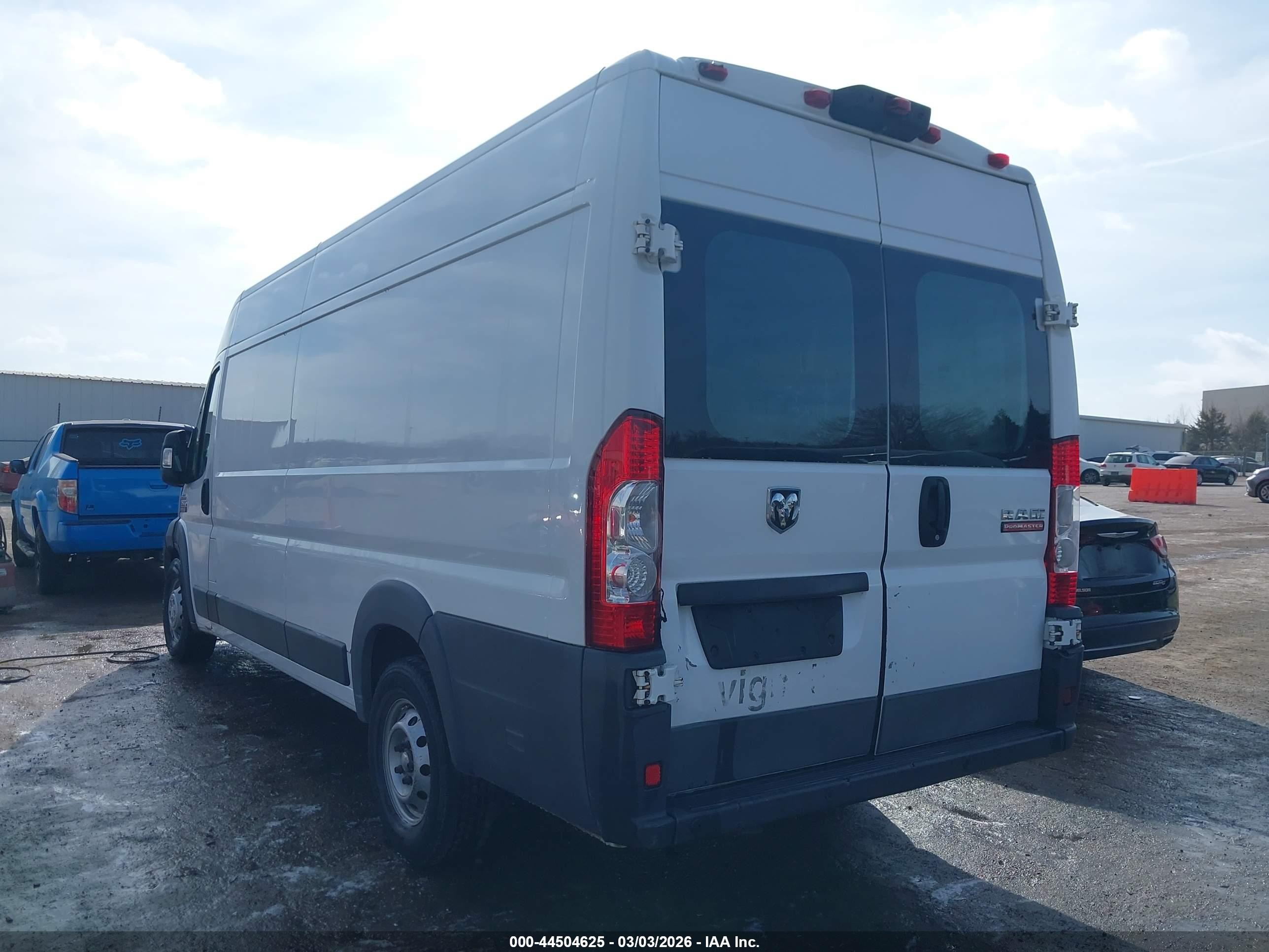 2014 Ram Promaster 3500 High Roof Белый vin: 3C6URVJG3EE103872