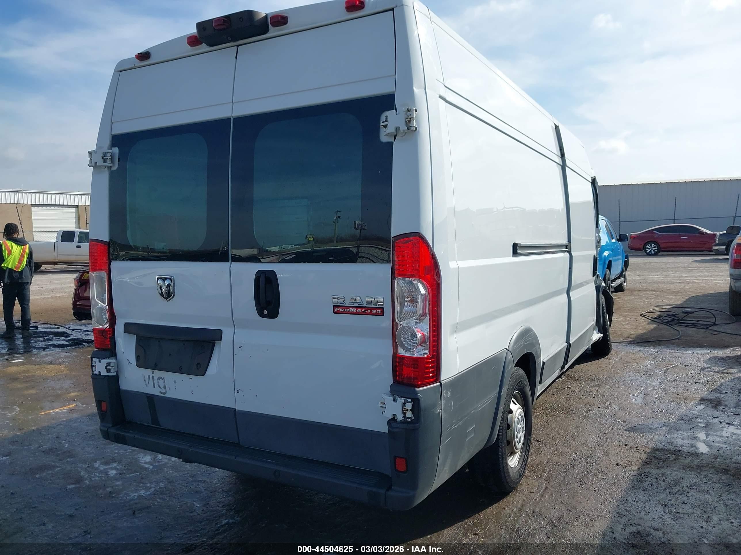2014 Ram Promaster 3500 High Roof Белый vin: 3C6URVJG3EE103872