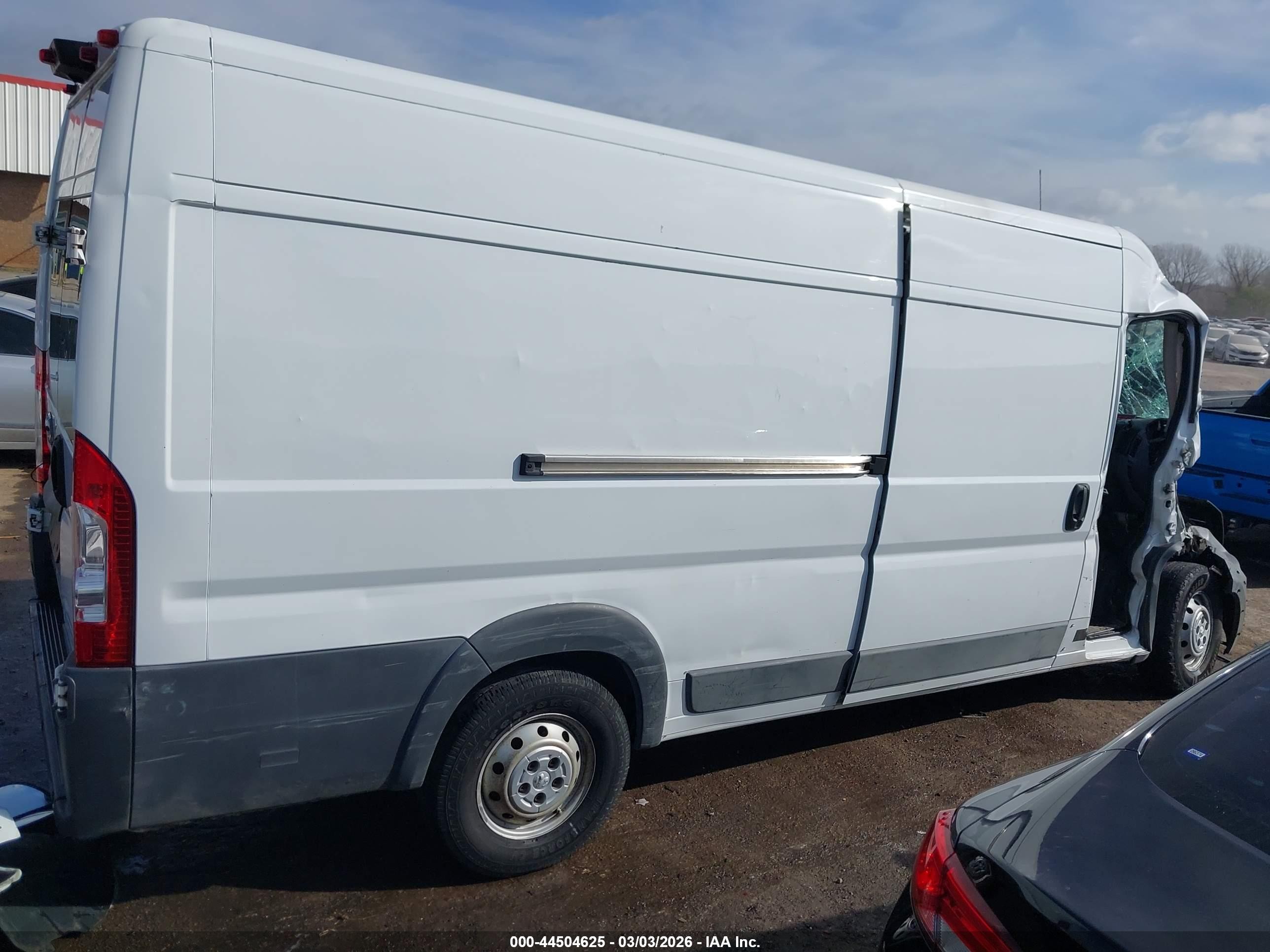 2014 Ram Promaster 3500 High Roof Белый vin: 3C6URVJG3EE103872