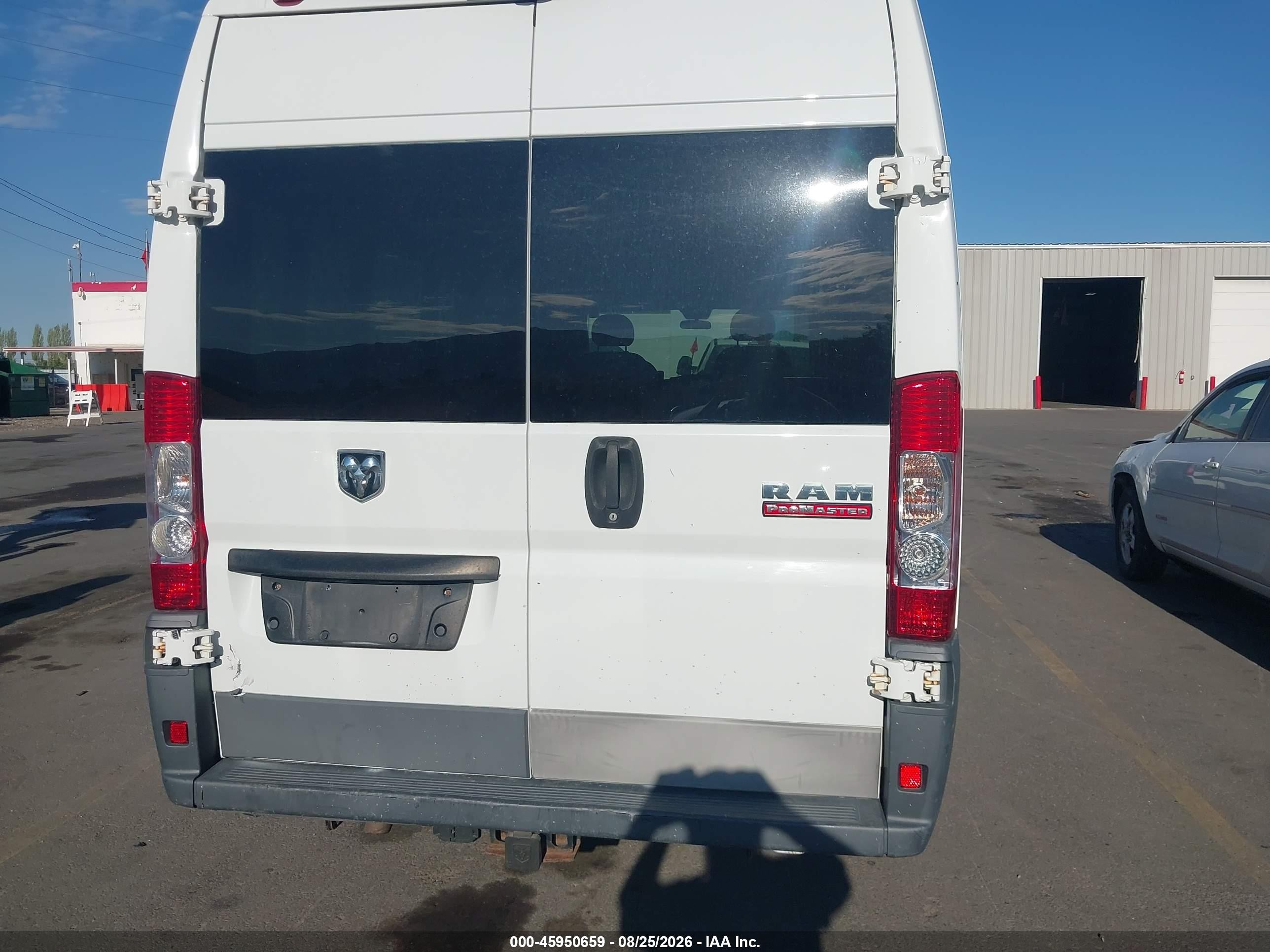 2015 Ram Promaster 3500 High Roof White vin: 3C6URVJG3FE506820