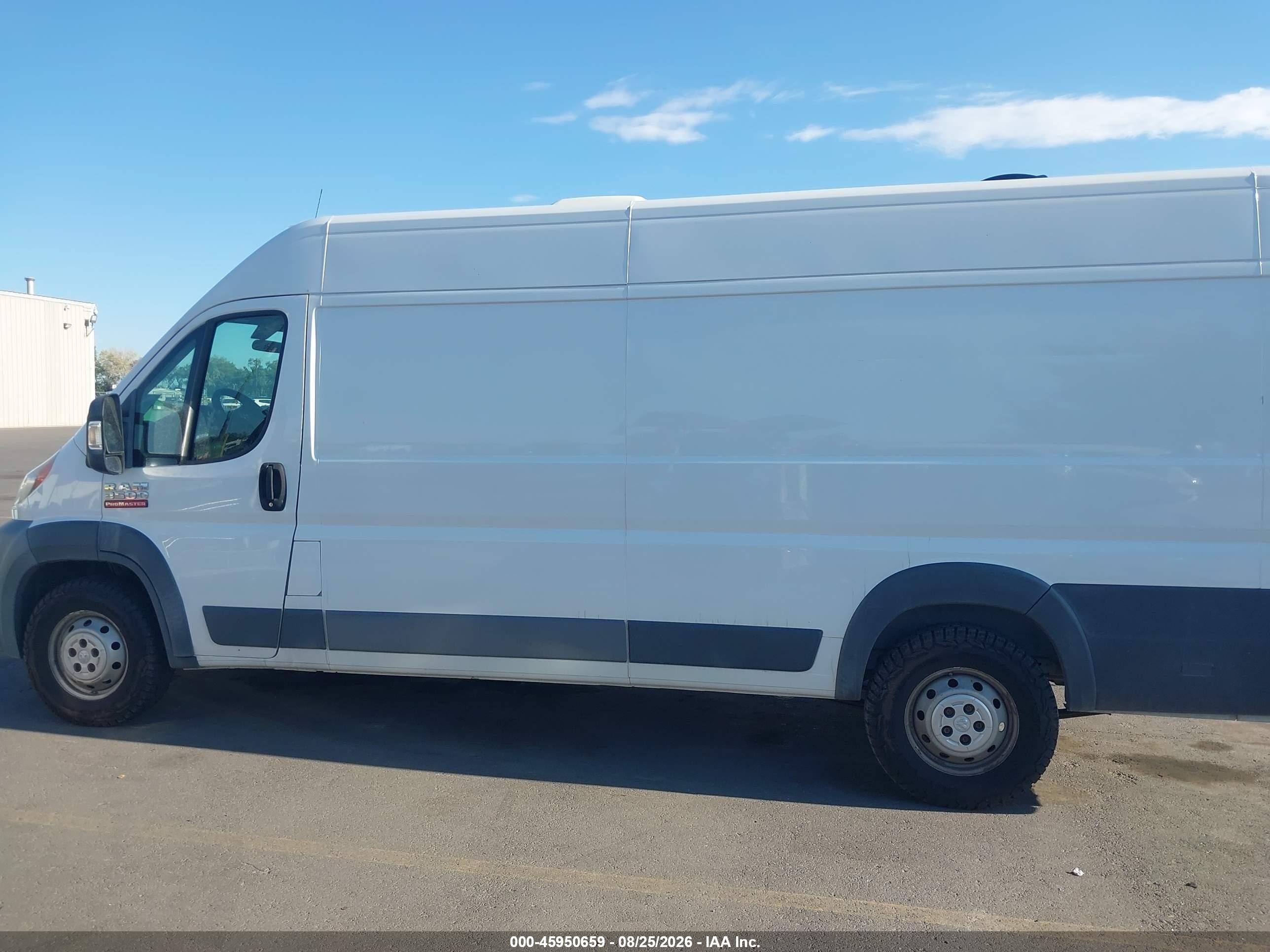 2015 Ram Promaster 3500 High Roof White vin: 3C6URVJG3FE506820