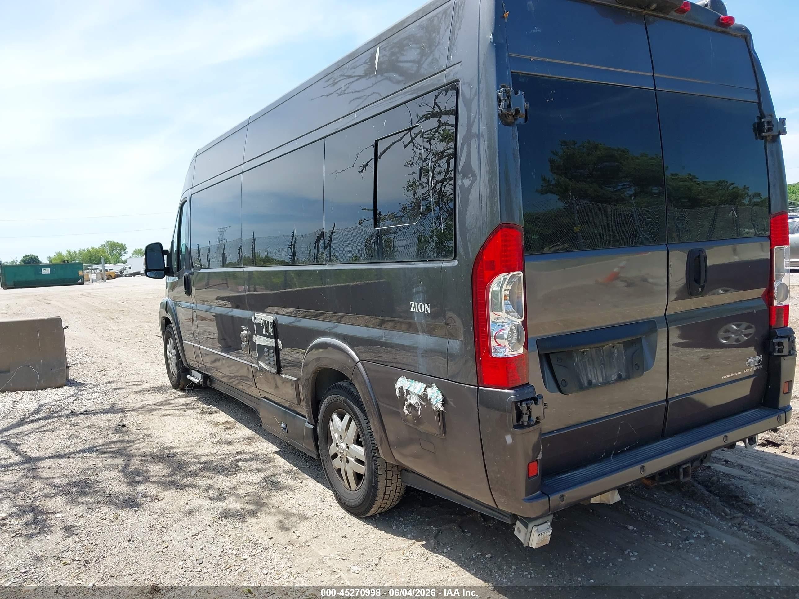 2014 Ram Promaster 3500 High Roof Серый vin: 3C6URVJG4EE131115