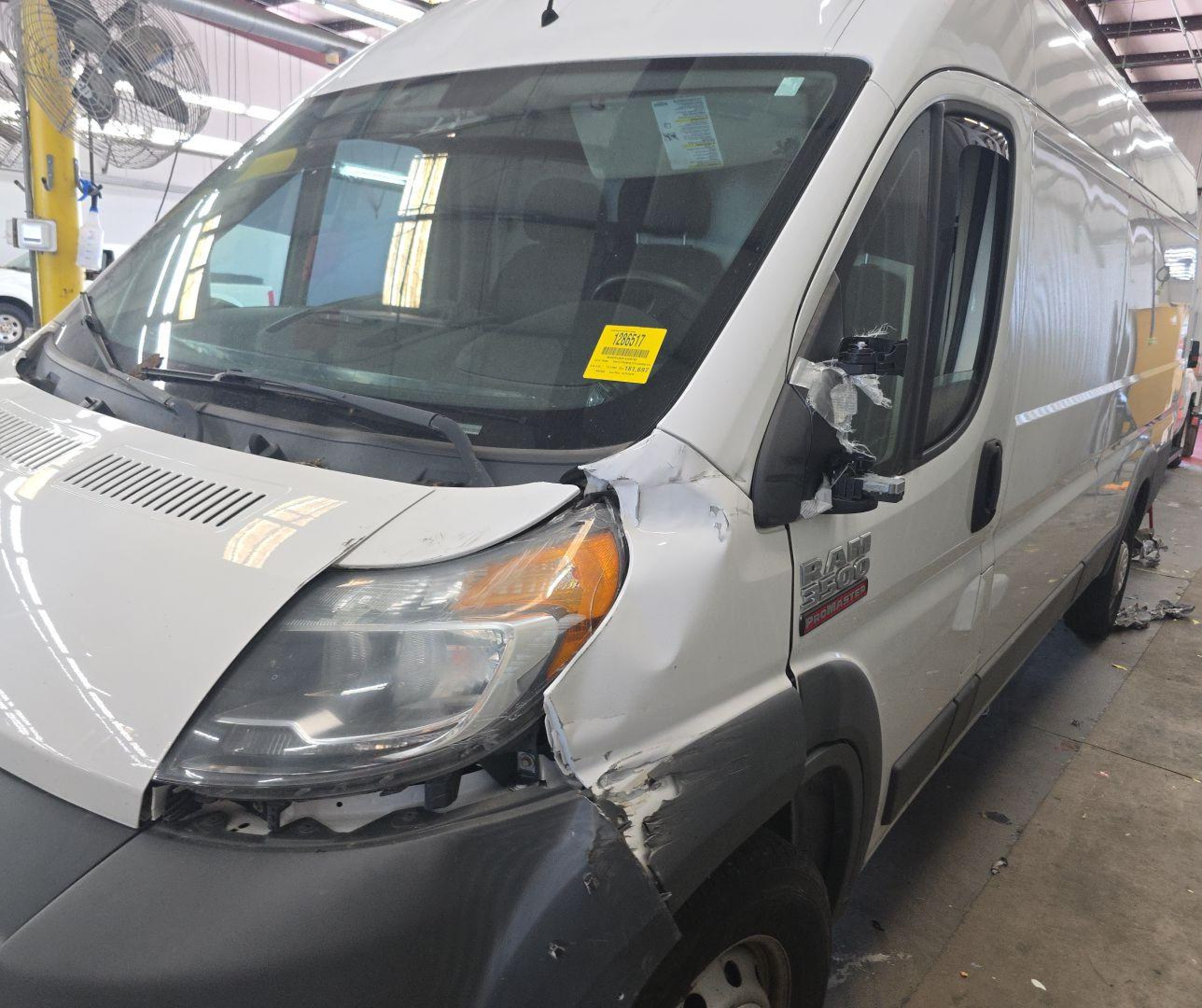 2015 Ram Promaster 3500 High Roof White vin: 3C6URVJG8FE509762