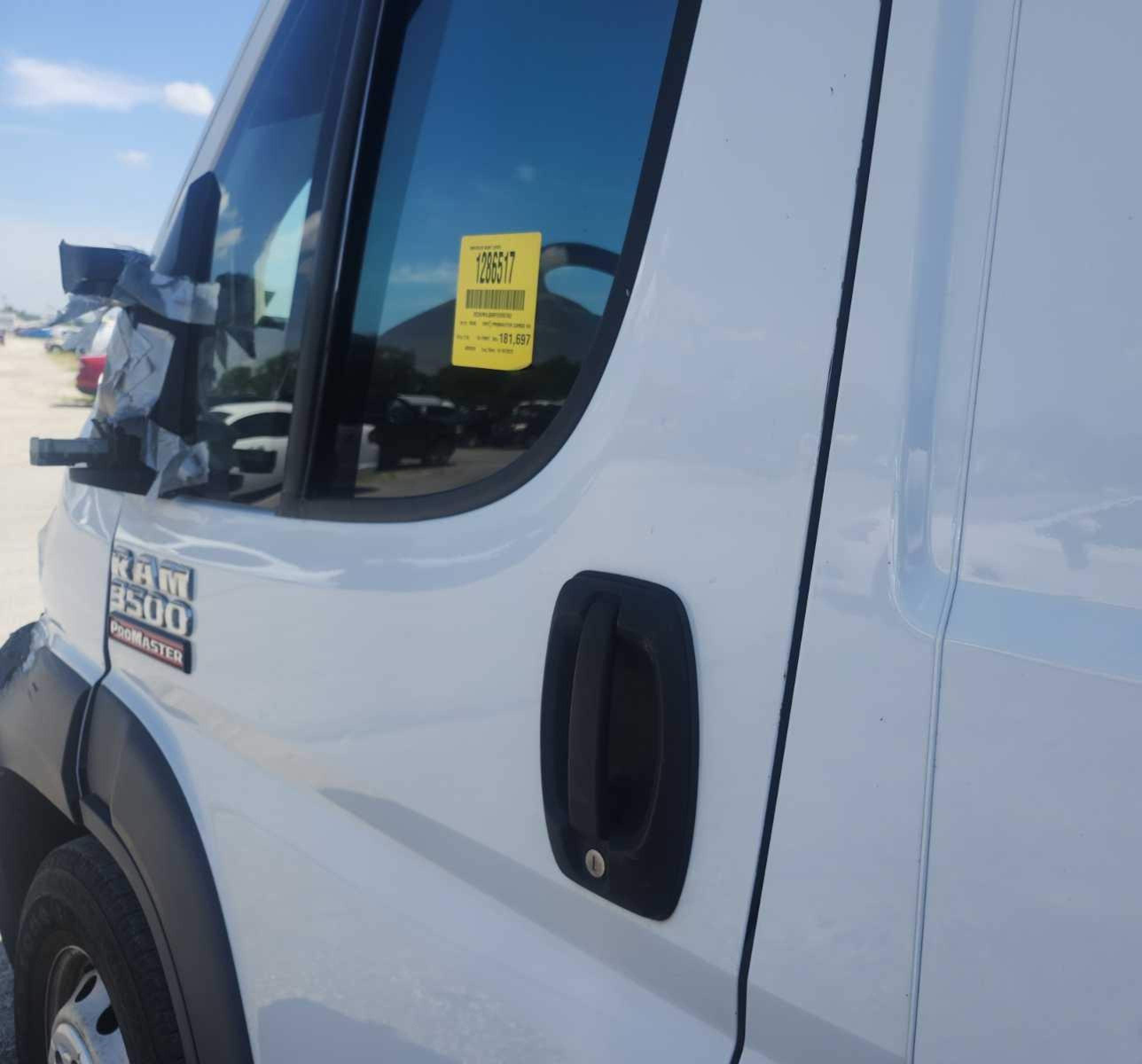 2015 Ram Promaster 3500 High Roof White vin: 3C6URVJG8FE509762