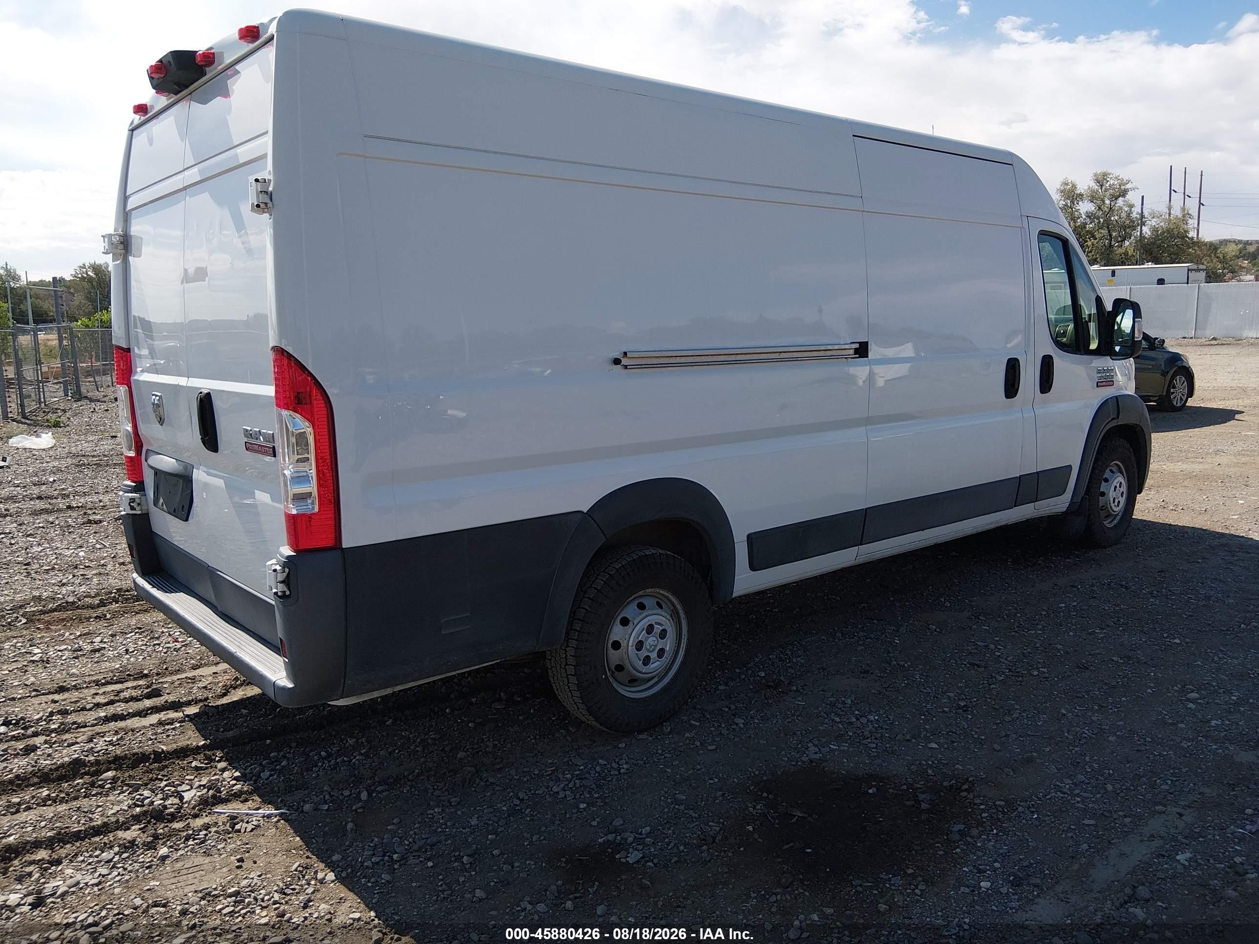 2014 Ram Promaster 3500 High Roof Белый vin: 3C6URVJG9EE114391