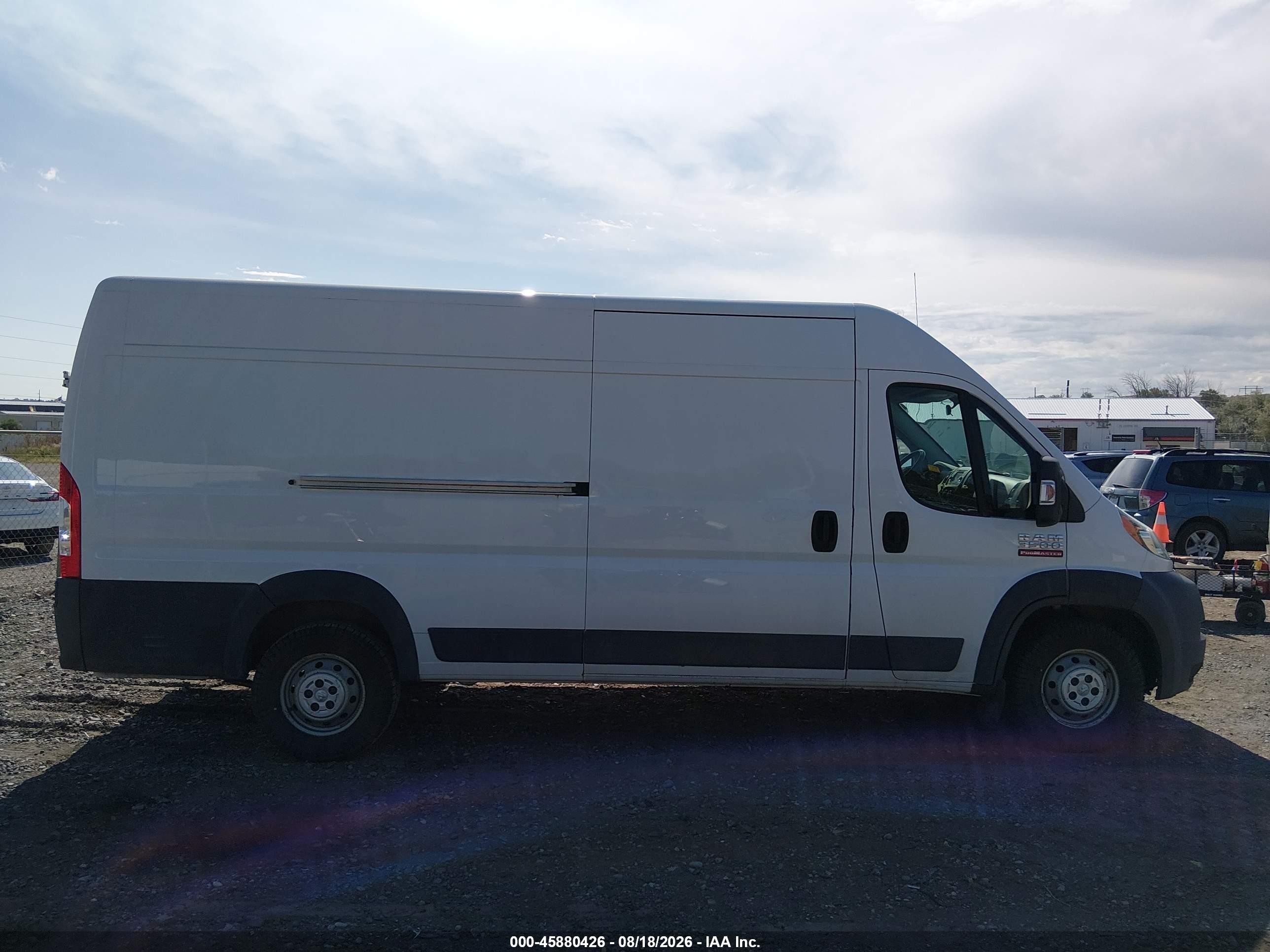 2014 Ram Promaster 3500 High Roof Белый vin: 3C6URVJG9EE114391
