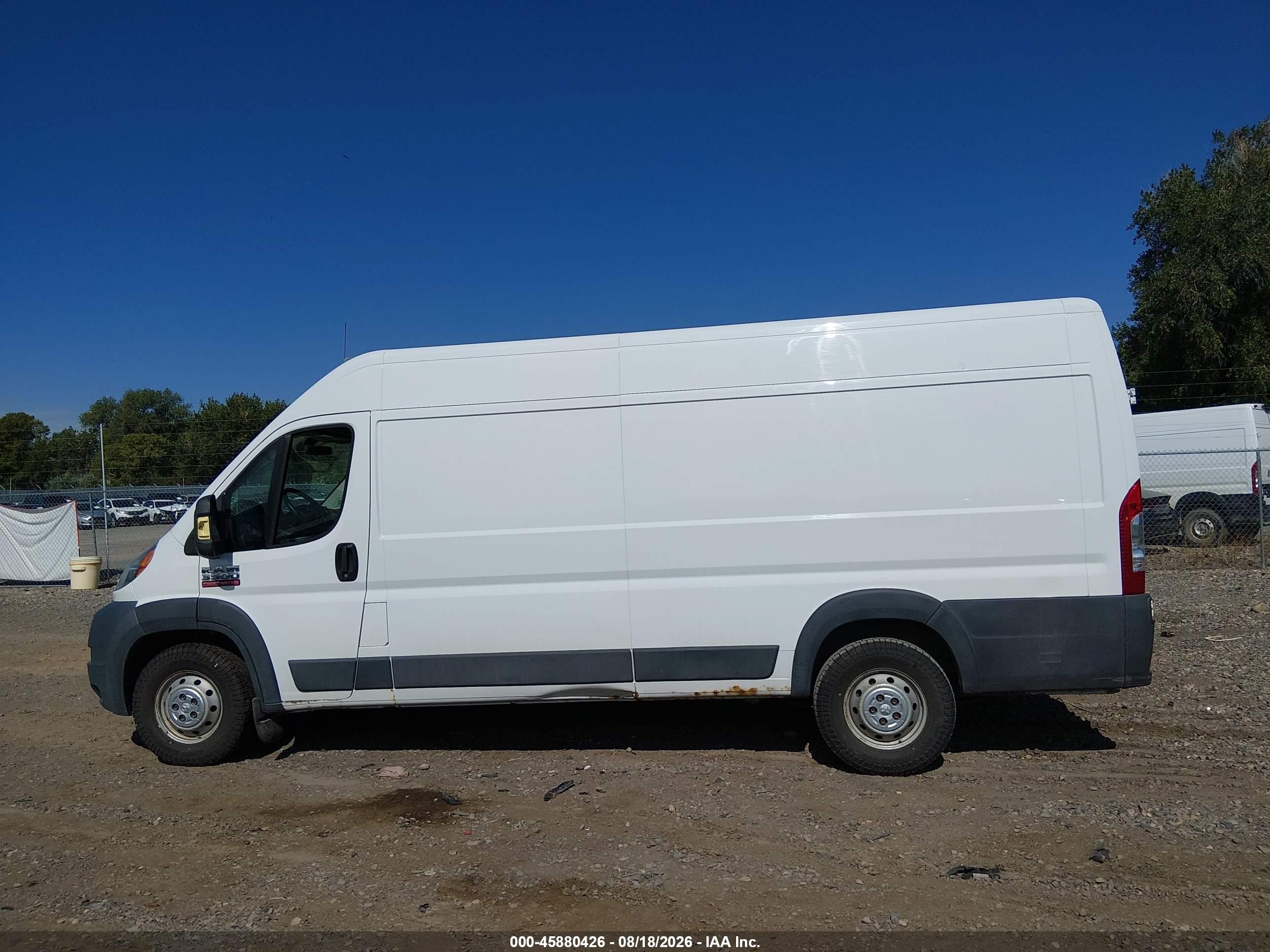 2014 Ram Promaster 3500 High Roof Белый vin: 3C6URVJG9EE114391