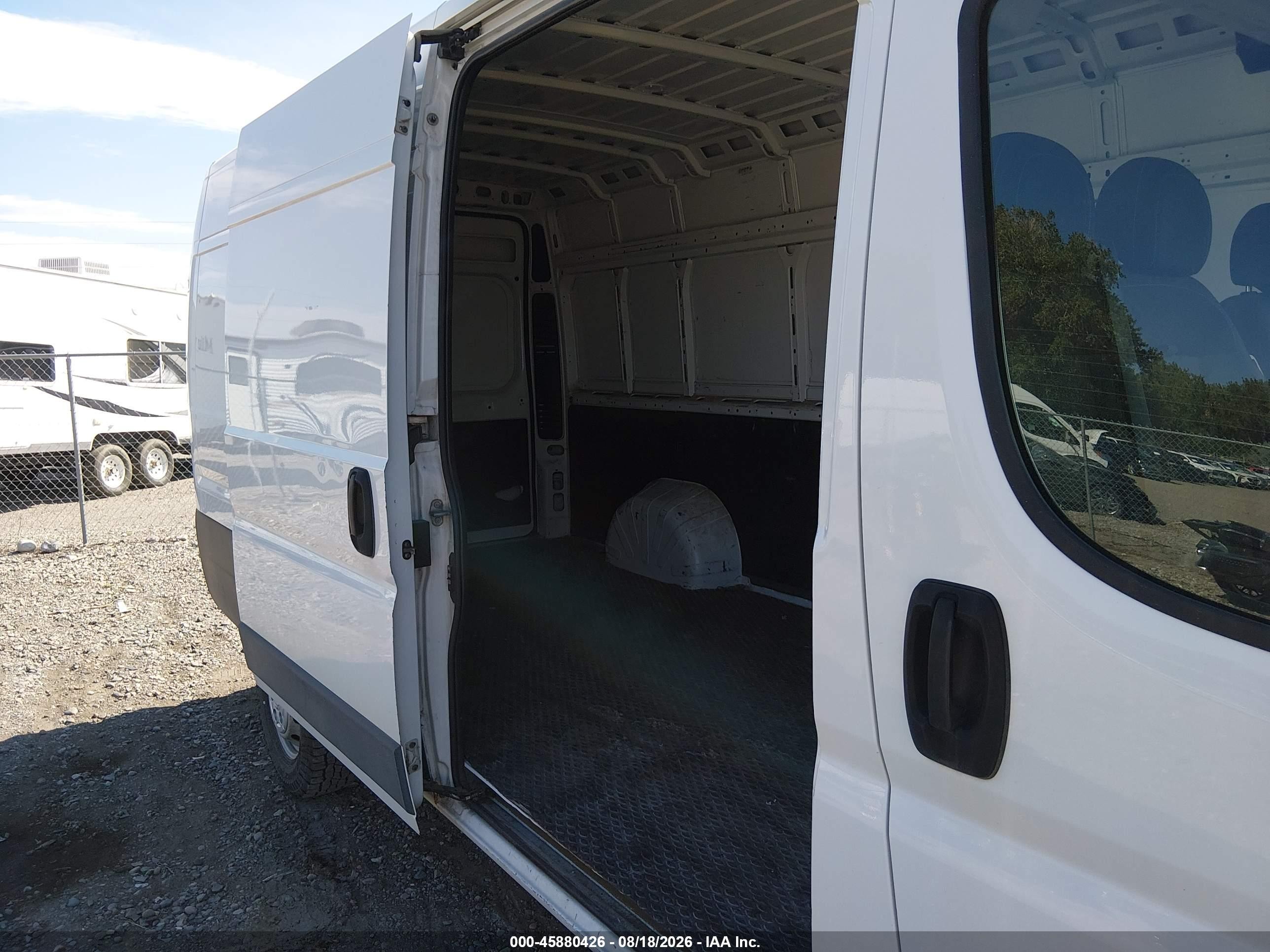 2014 Ram Promaster 3500 High Roof Белый vin: 3C6URVJG9EE114391