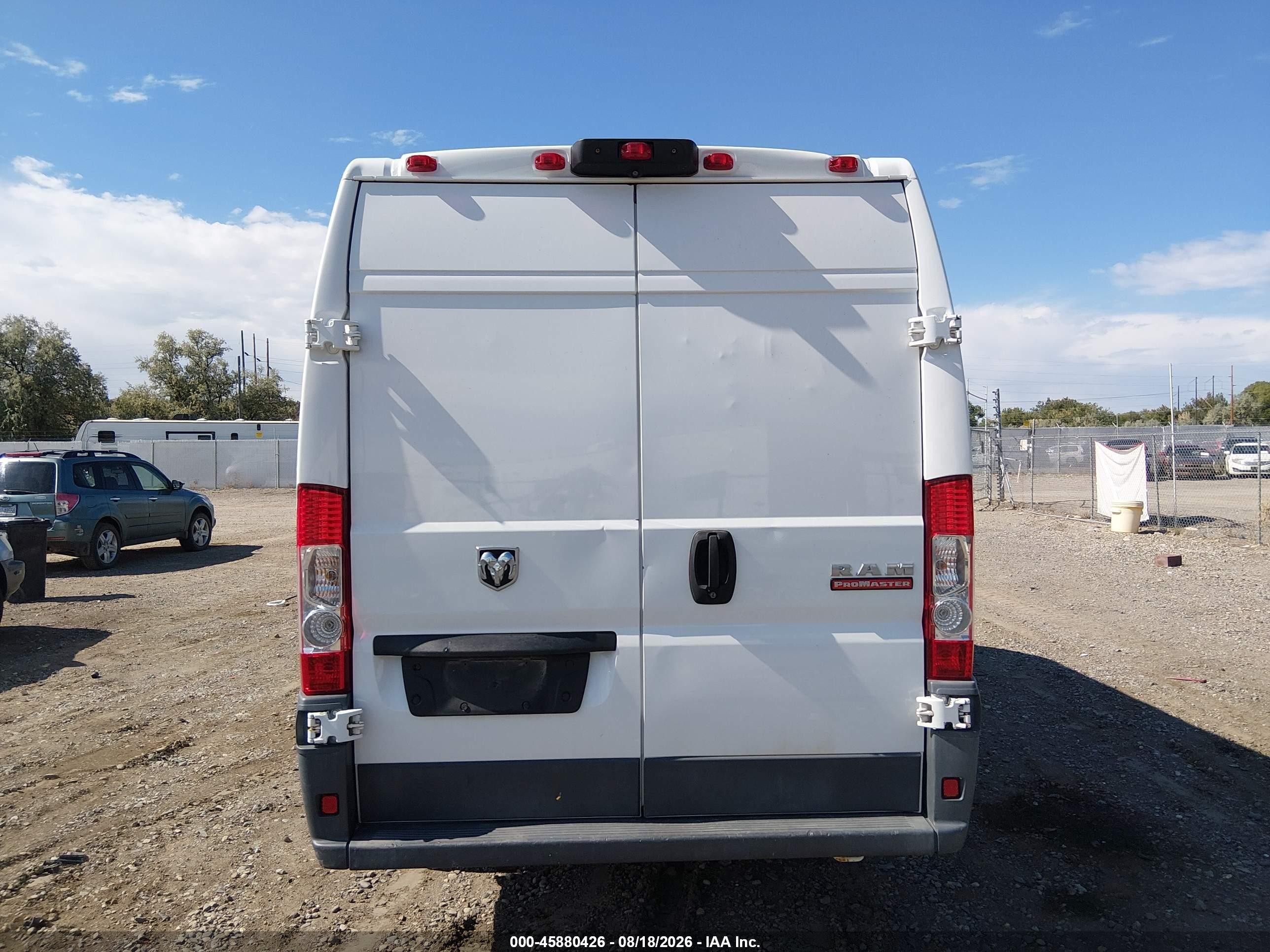 2014 Ram Promaster 3500 High Roof Белый vin: 3C6URVJG9EE114391