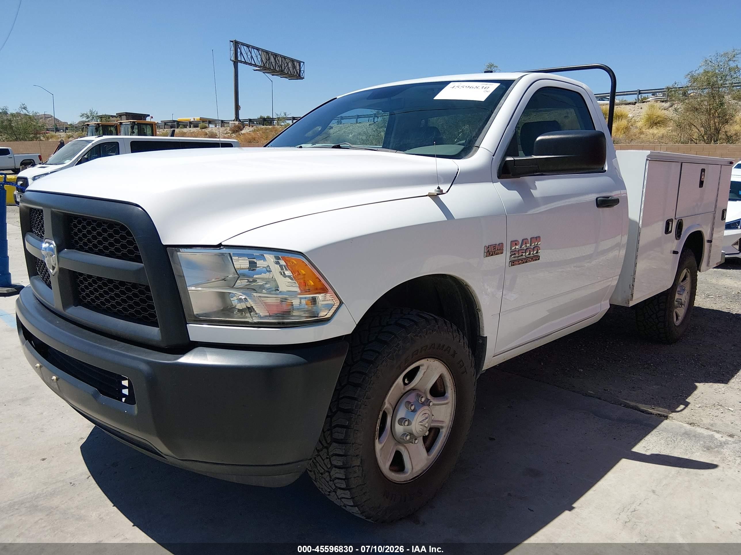 2015 Ram 2500 Tradesman Белый vin: 3C7WR4AT4FG704824