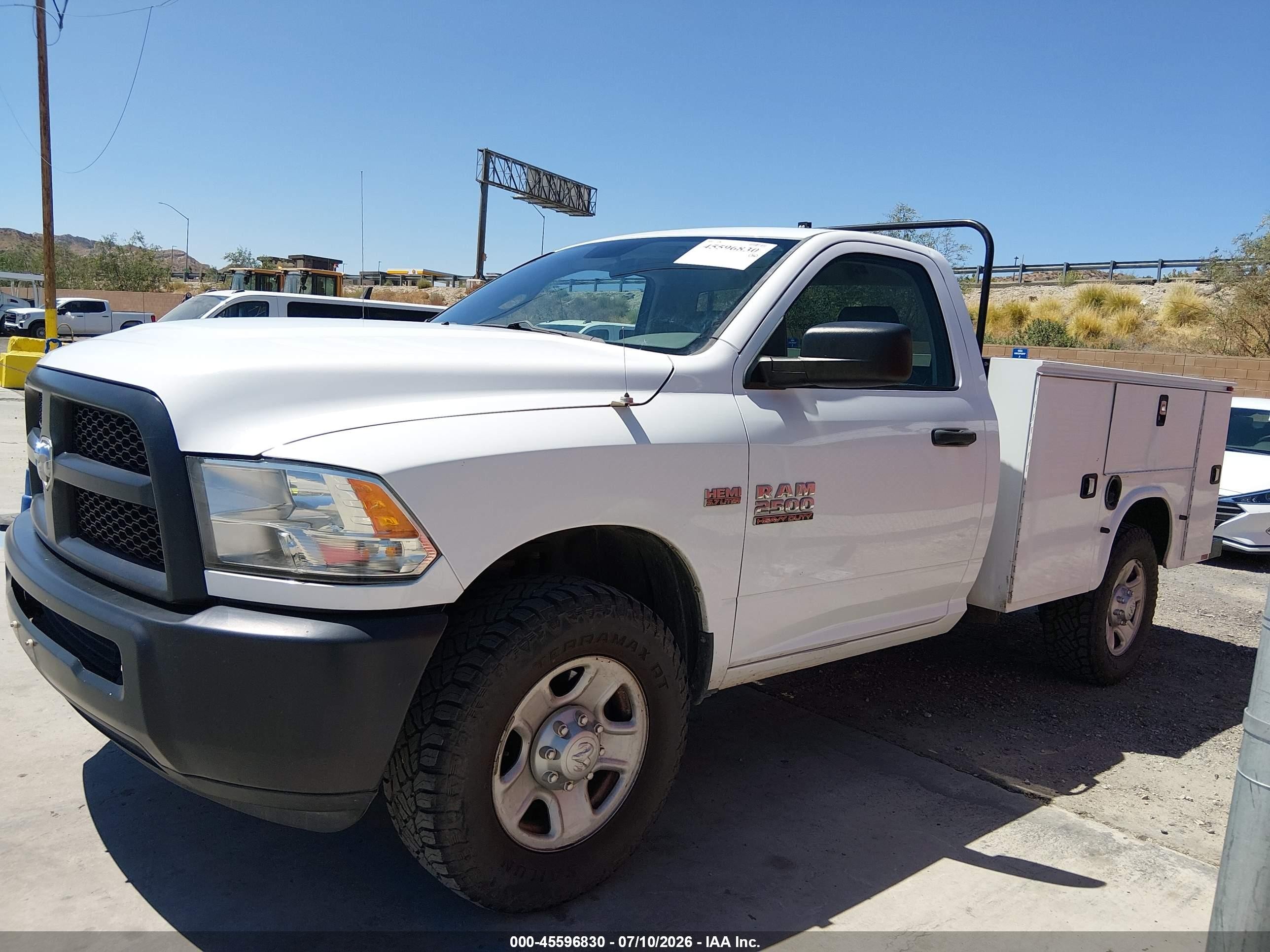 2015 Ram 2500 Tradesman Белый vin: 3C7WR4AT4FG704824