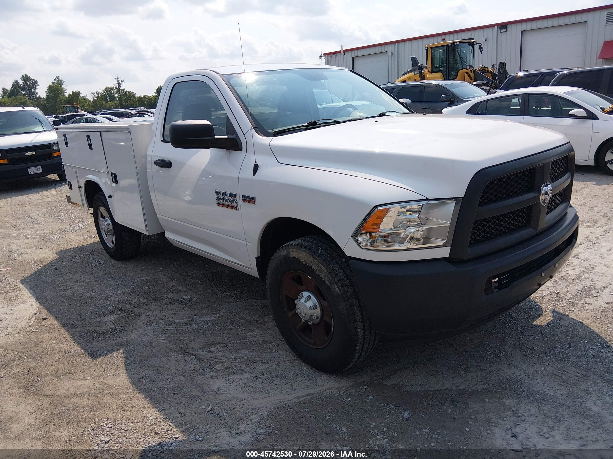 2015 Ram 2500 Tradesman White vin: 3C7WR4AT9FG704818