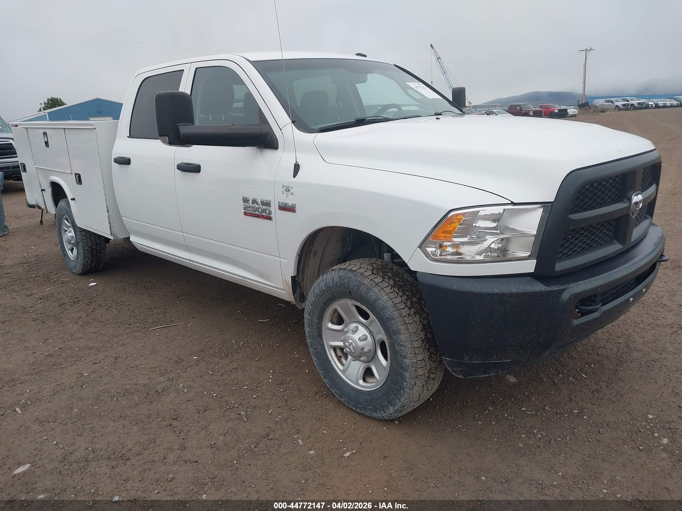 2015 Ram 2500 Tradesman White vin: 3C7WR5HT6FG659400