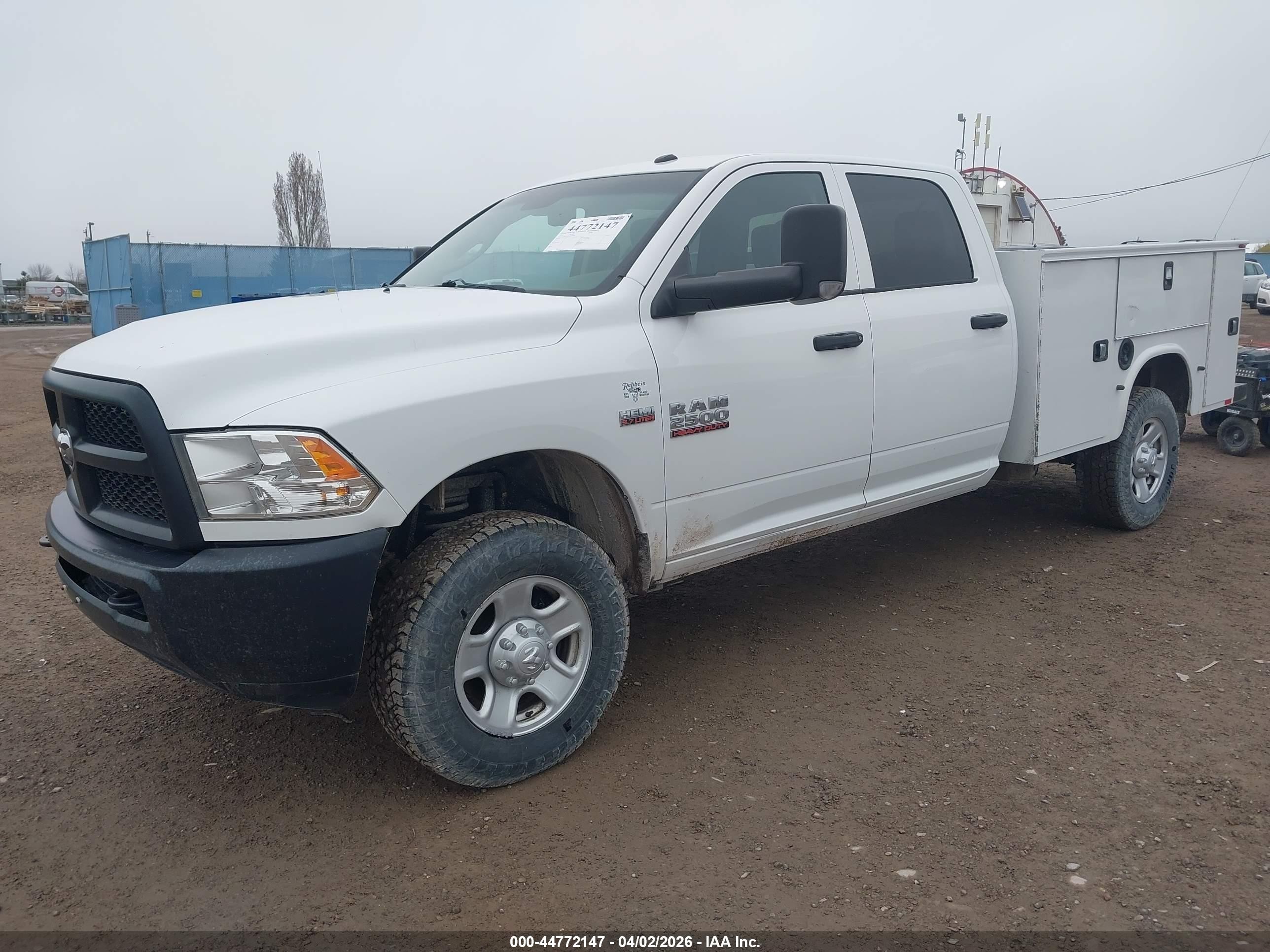 2015 Ram 2500 Tradesman White vin: 3C7WR5HT6FG659400
