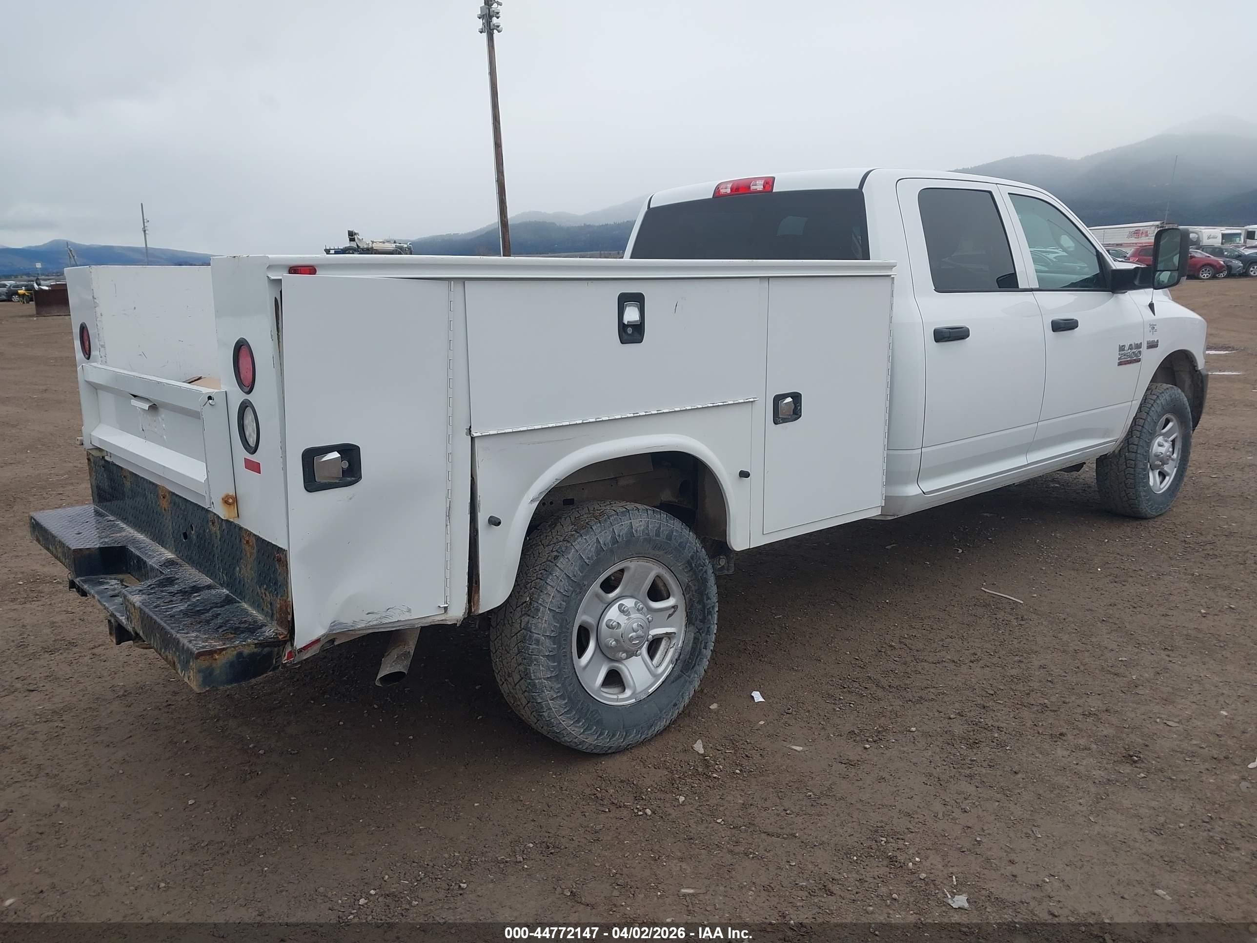 2015 Ram 2500 Tradesman White vin: 3C7WR5HT6FG659400