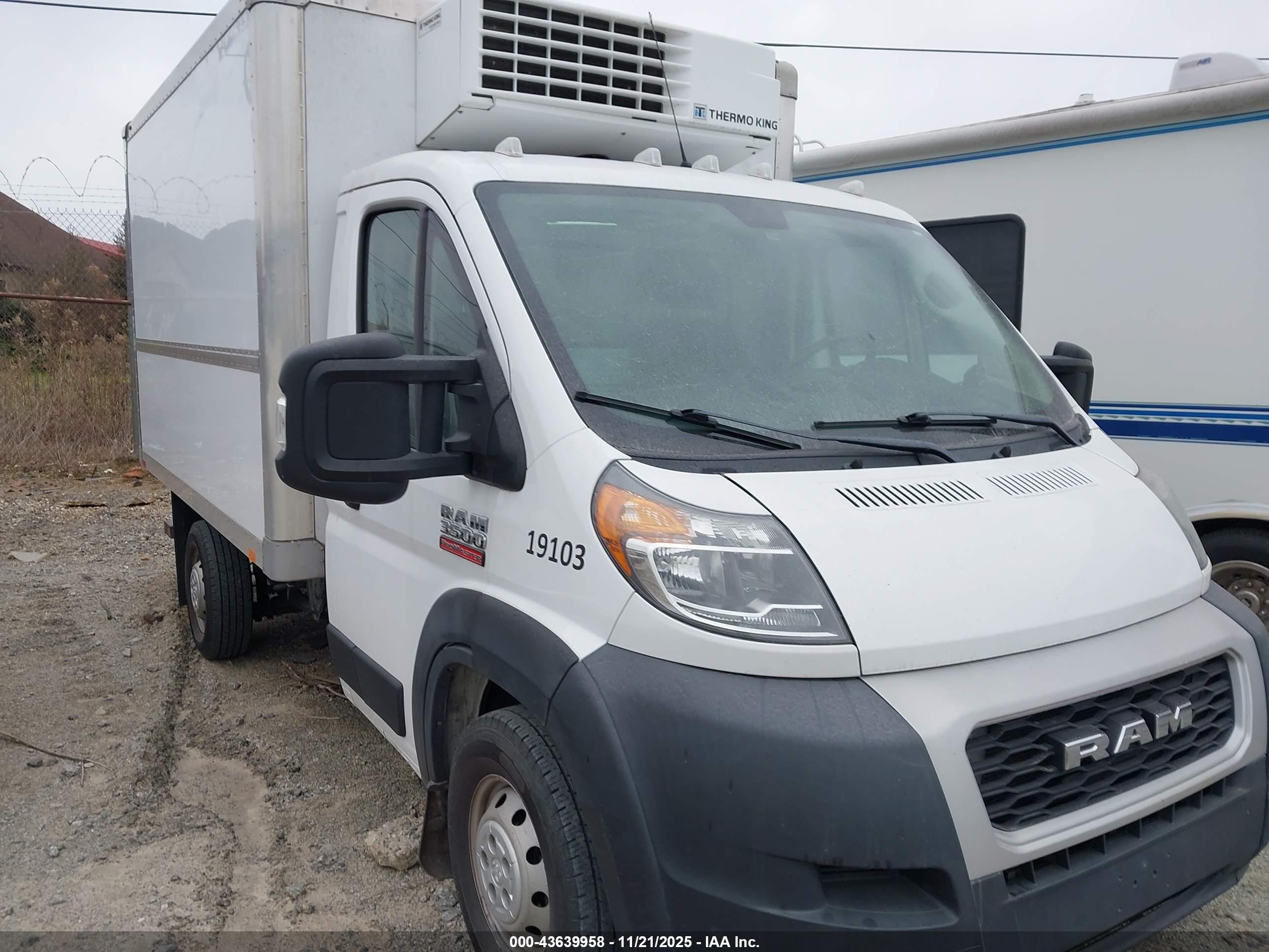 2019 Ram Promaster 3500 Cab *ors*   White vin: 3C7WRVEG1KE545835
