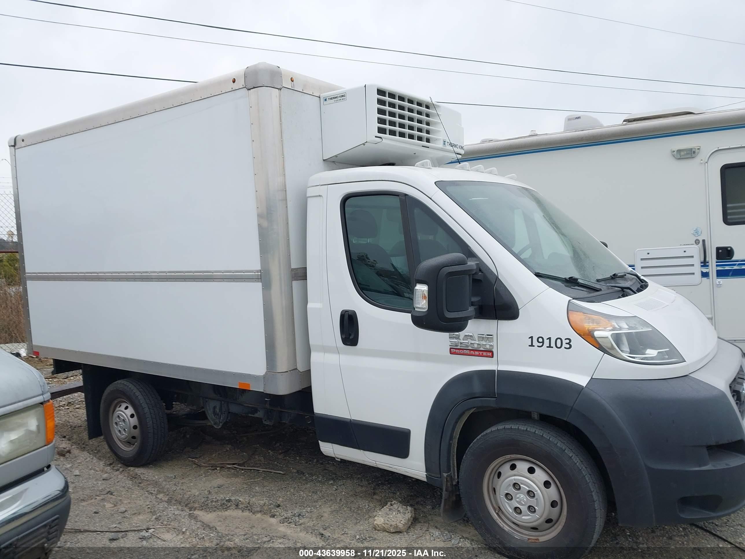 2019 Ram Promaster 3500 Cab *ors*   Белый vin: 3C7WRVEG1KE545835