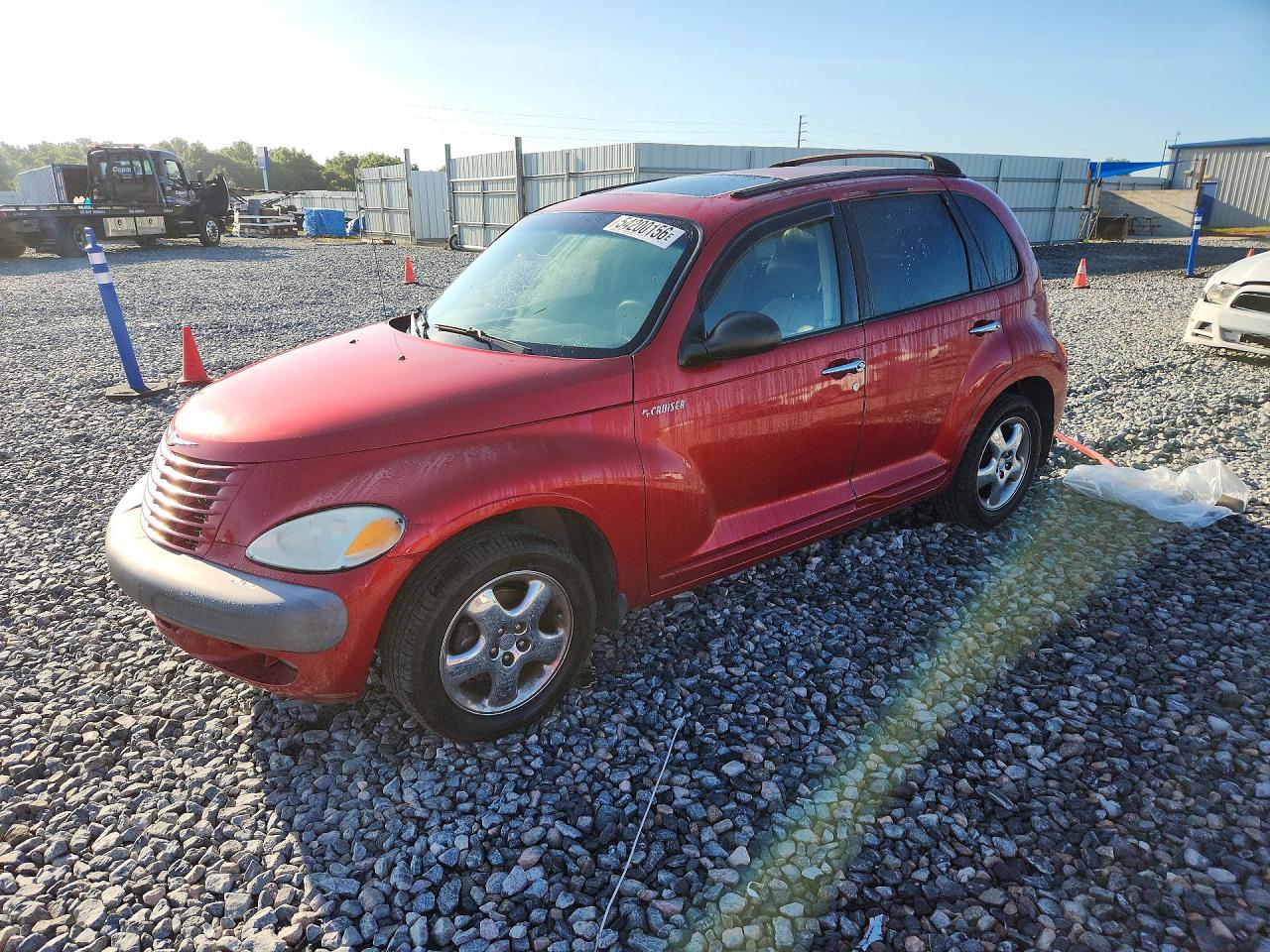 2001 Chrysler Pt Cruiser Red vin: 3C8FY4BB01T270230