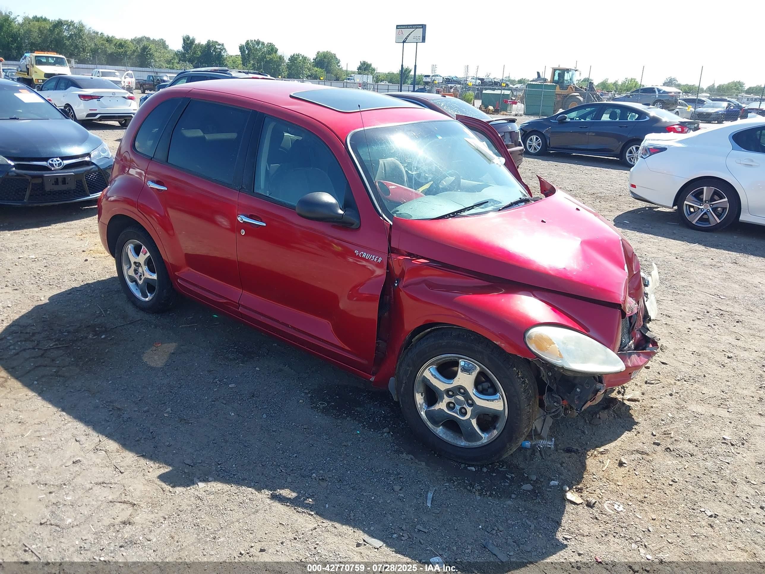 2001 Chrysler Pt Cruiser   Red vin: 3C8FY4BB01T671664