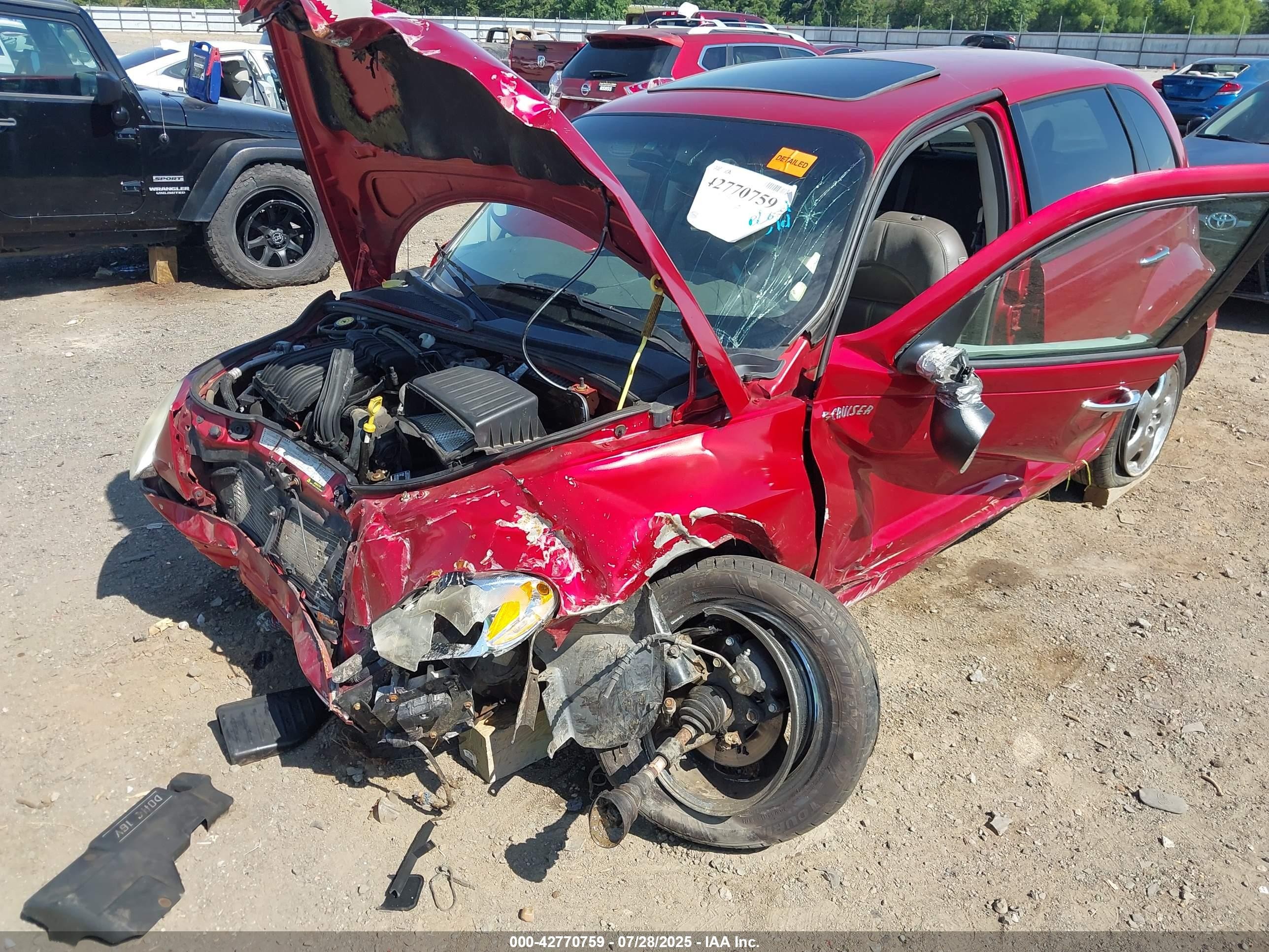 2001 Chrysler Pt Cruiser   Red vin: 3C8FY4BB01T671664