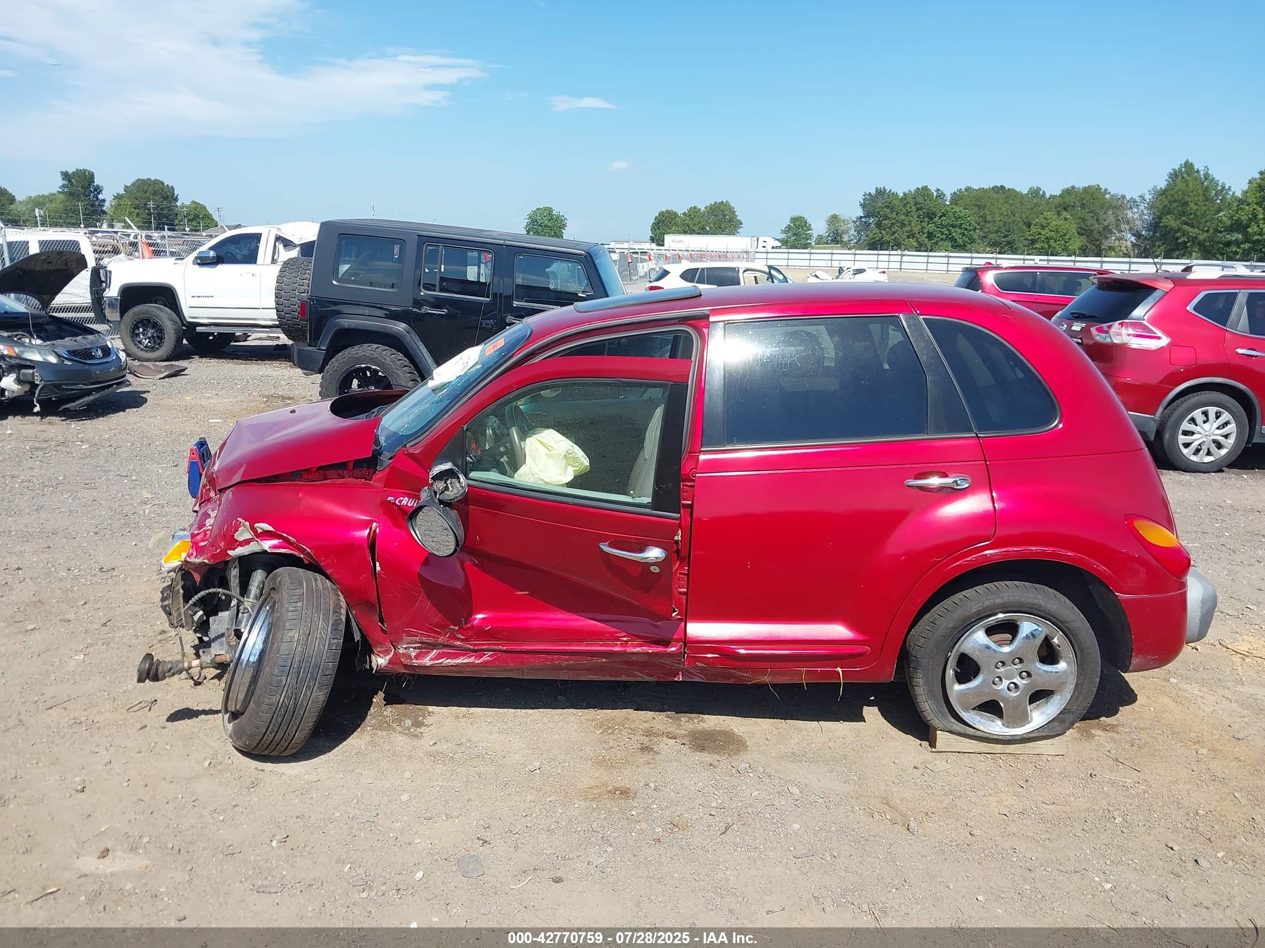 2001 Chrysler Pt Cruiser   Red vin: 3C8FY4BB01T671664