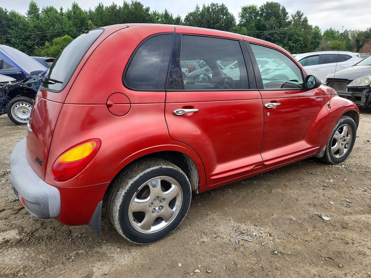 2001 Chrysler Pt Cruiser Red vin: 3C8FY4BB11T590589