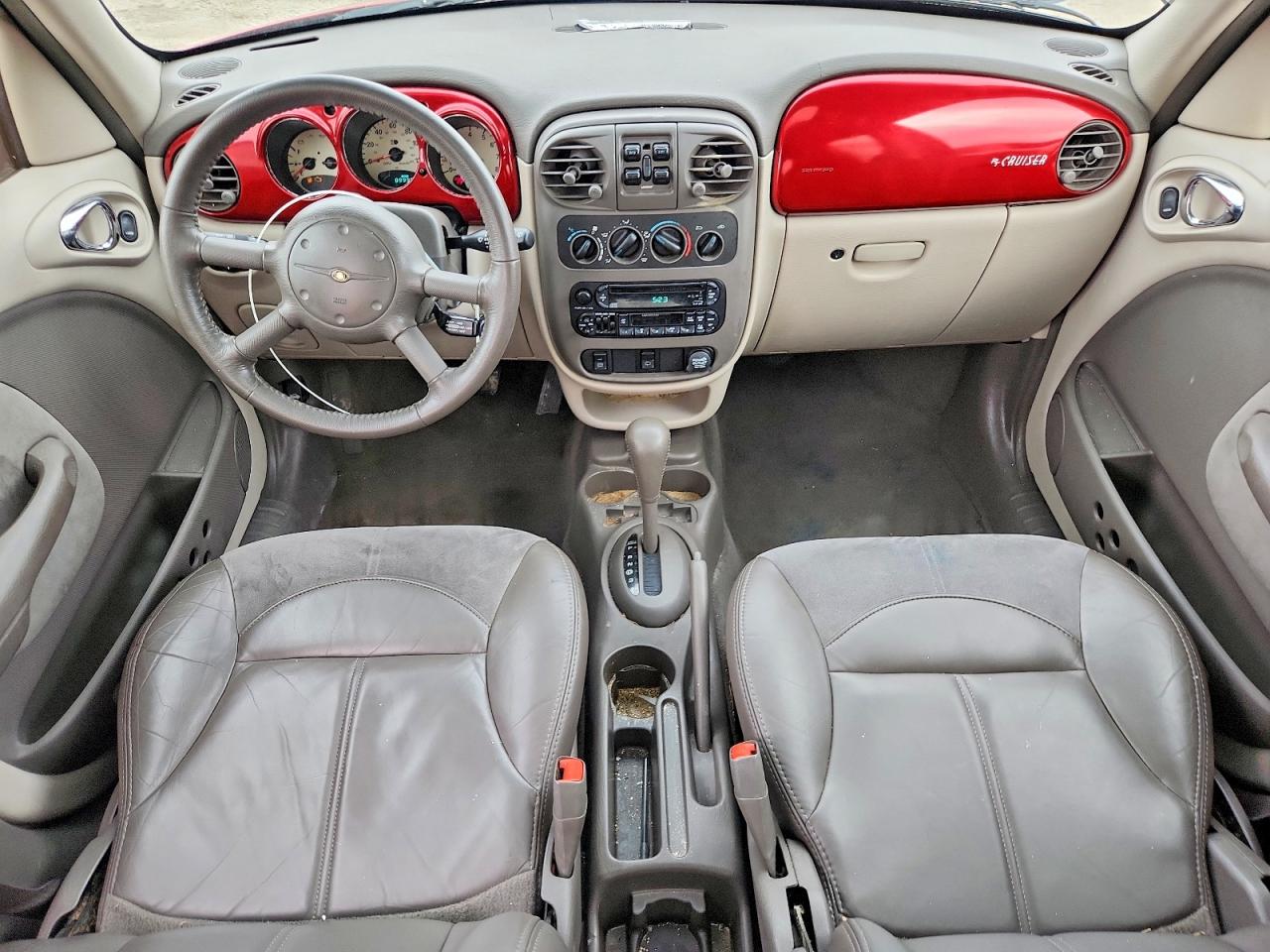 2001 Chrysler Pt Cruiser Red vin: 3C8FY4BB11T590589