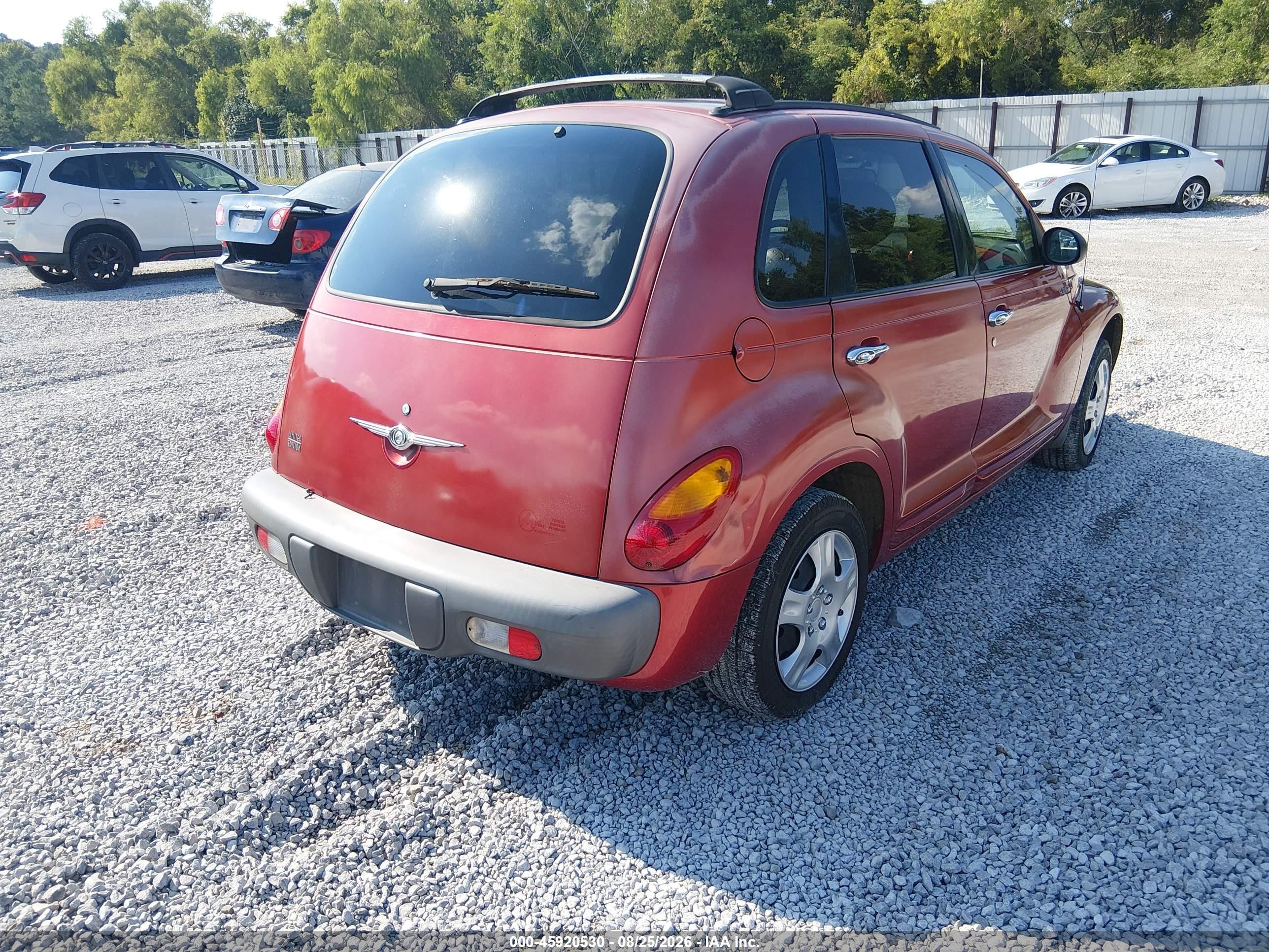 2001 Chrysler Pt Cruiser   Red vin: 3C8FY4BB31T584650