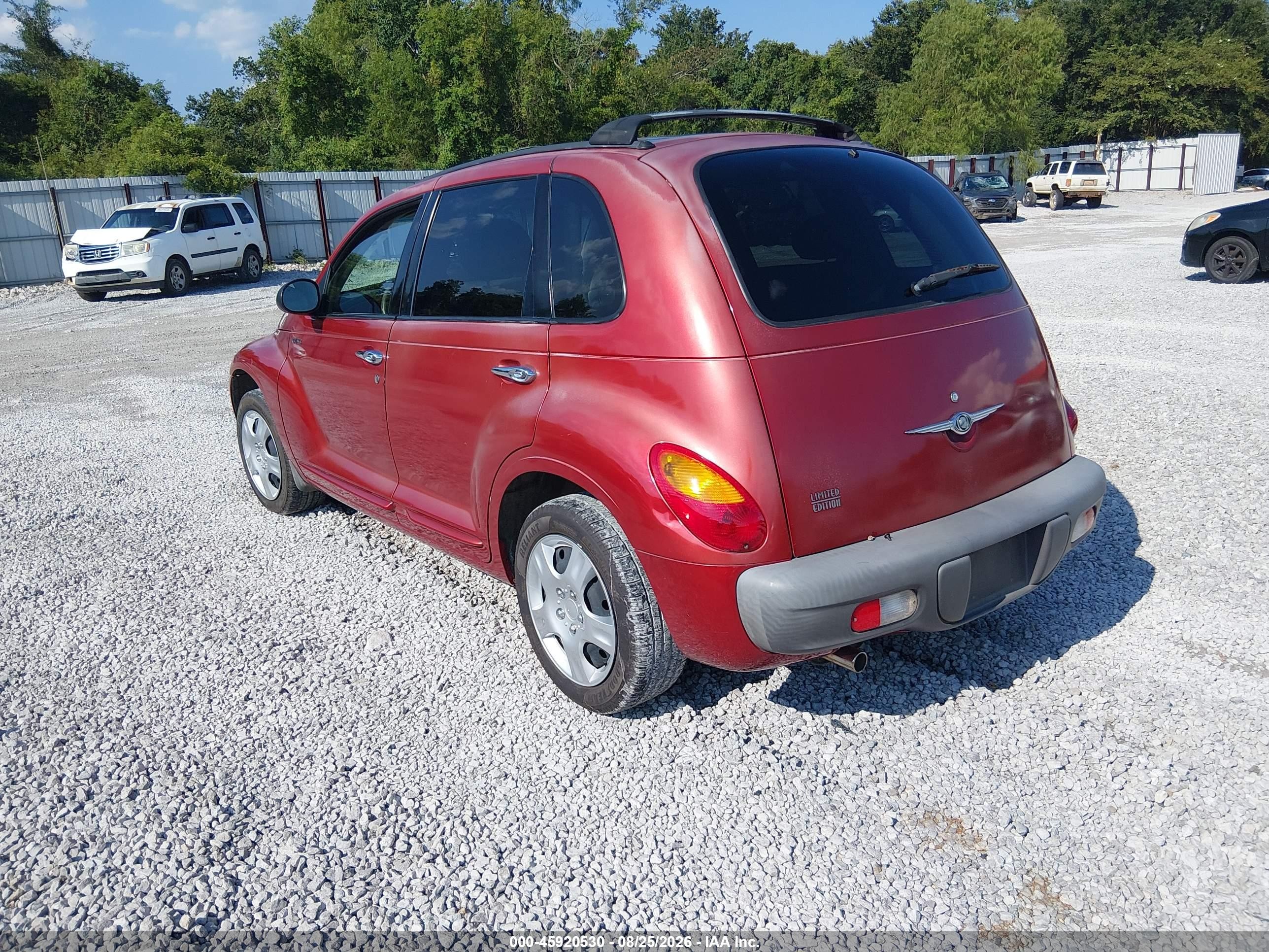 2001 Chrysler Pt Cruiser   Red vin: 3C8FY4BB31T584650