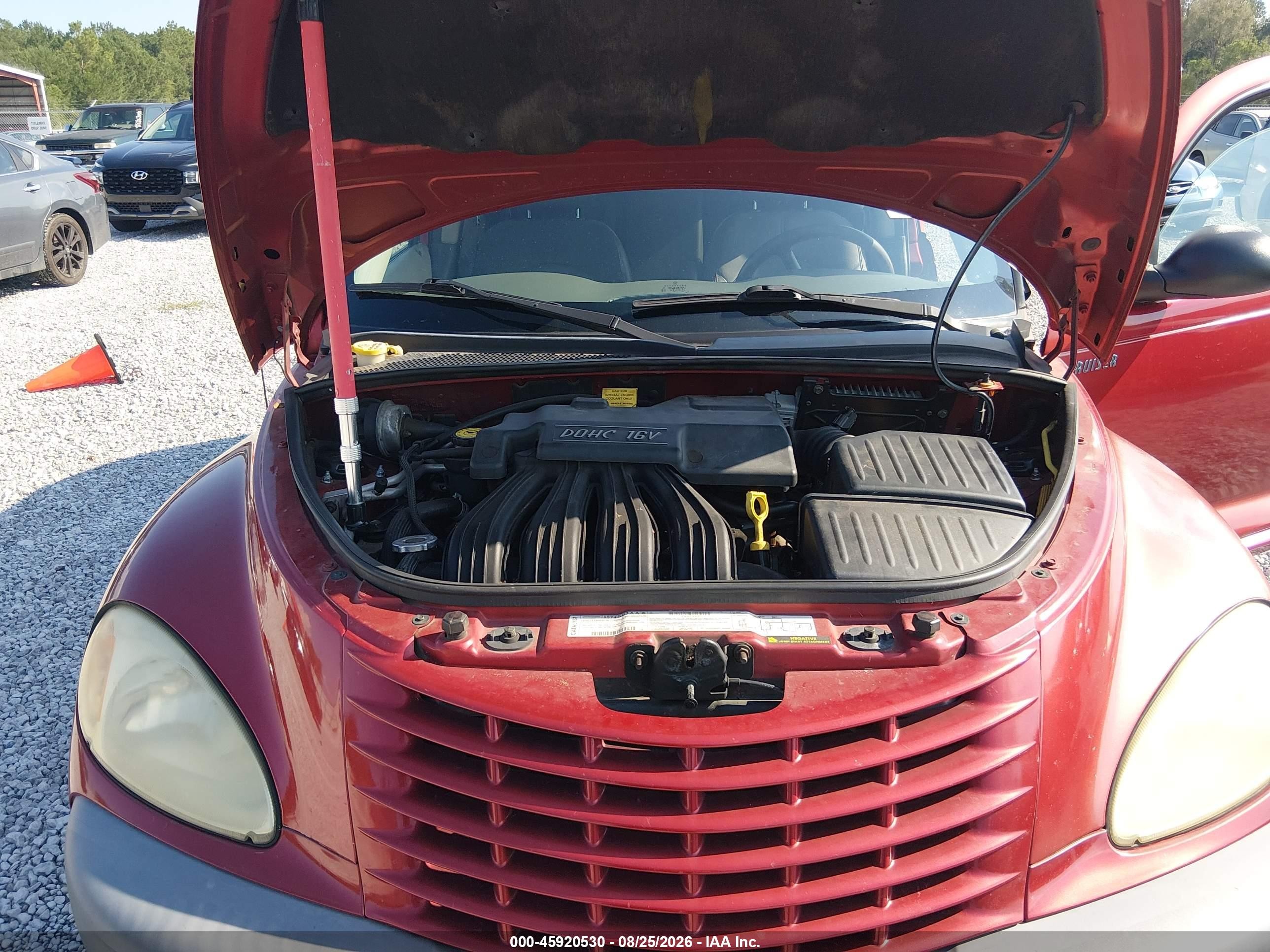 2001 Chrysler Pt Cruiser   Red vin: 3C8FY4BB31T584650