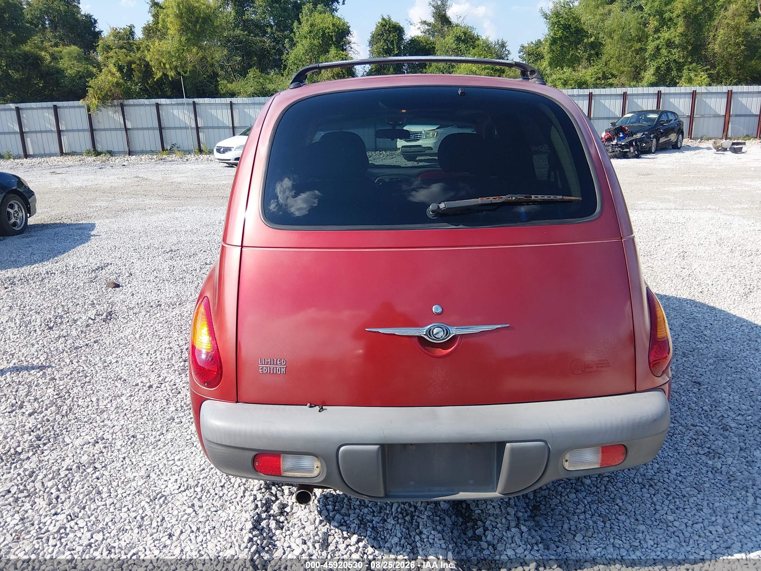 2001 Chrysler Pt Cruiser   Red vin: 3C8FY4BB31T584650