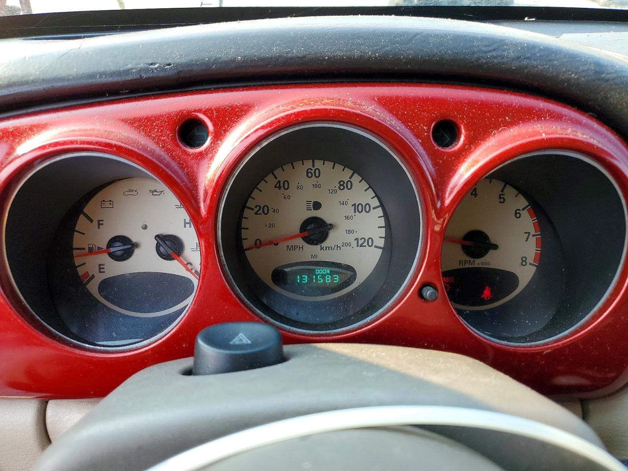 2001 Chrysler Pt Cruiser Red vin: 3C8FY4BB31T658262