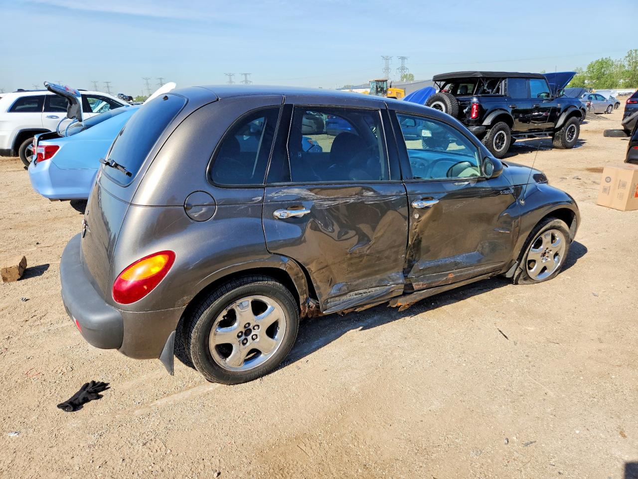 2001 Chrysler Pt Cruiser Gray vin: 3C8FY4BB31T698731