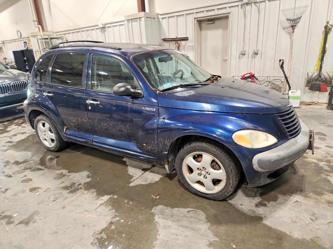 2001 Chrysler Pt Cruiser Blue vin: 3C8FY4BB31T698793