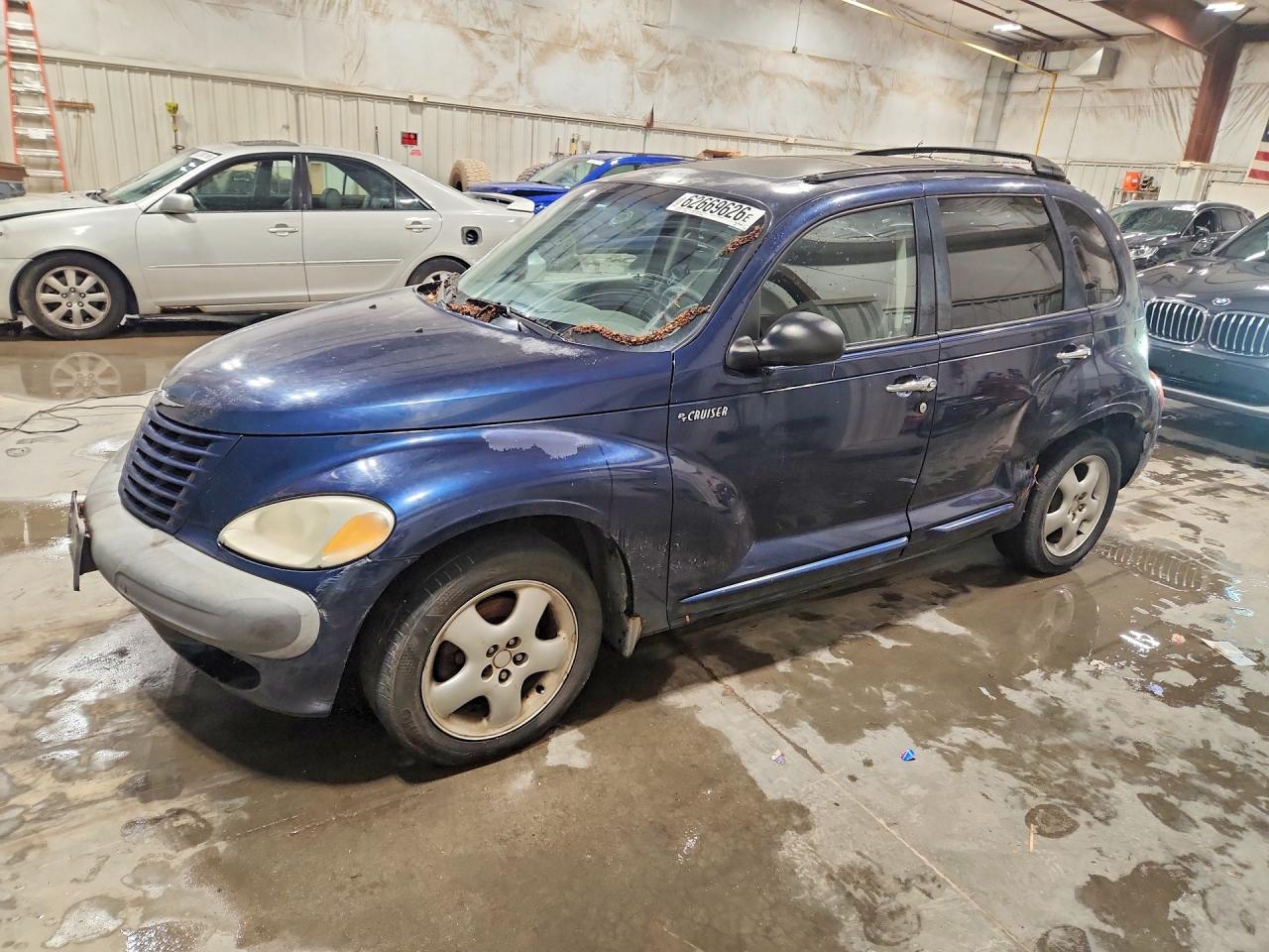 2001 Chrysler Pt Cruiser Blue vin: 3C8FY4BB31T698793